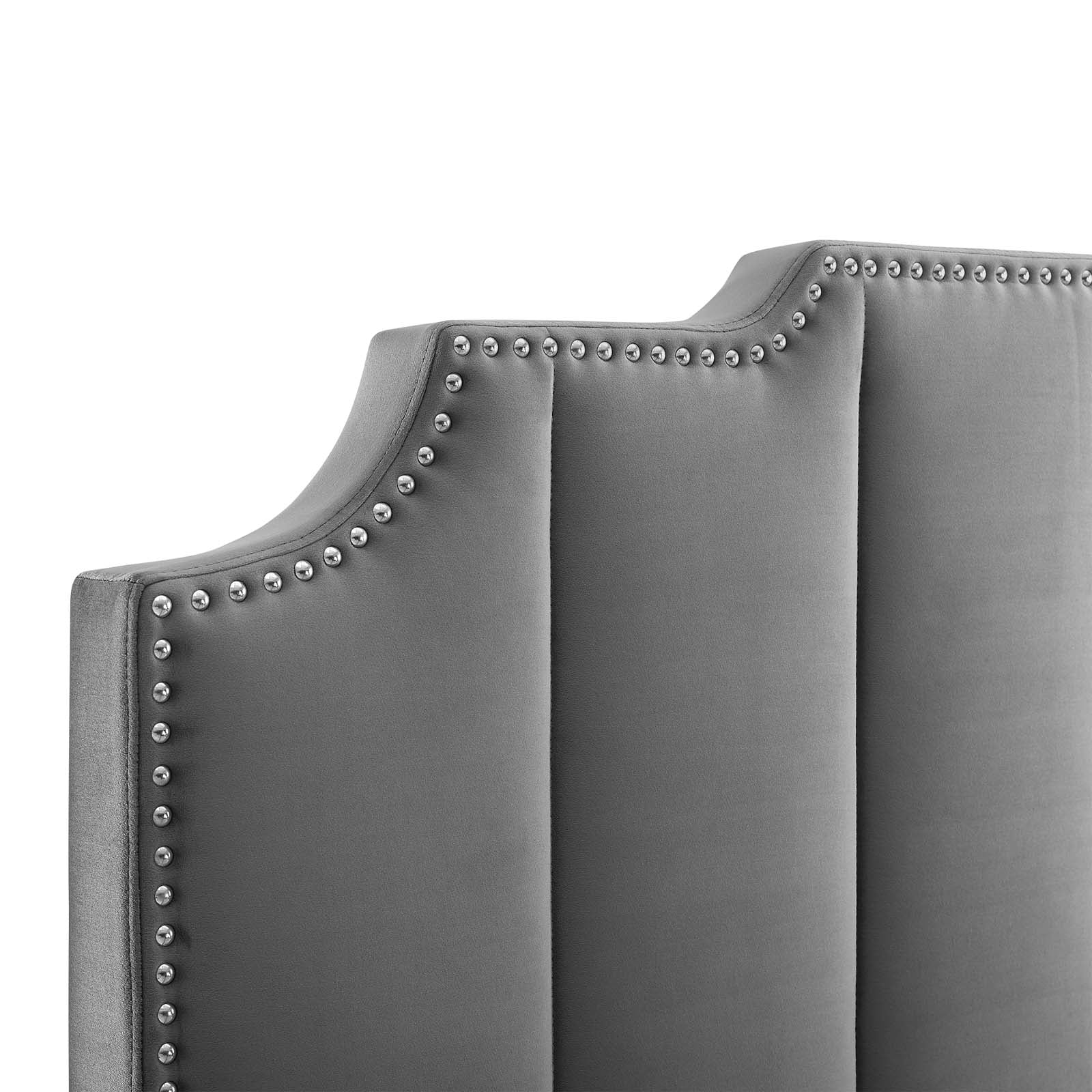 Lucille Queen Performance Velvet Platform Bed By Modway - MOD-6281 - Image 6
