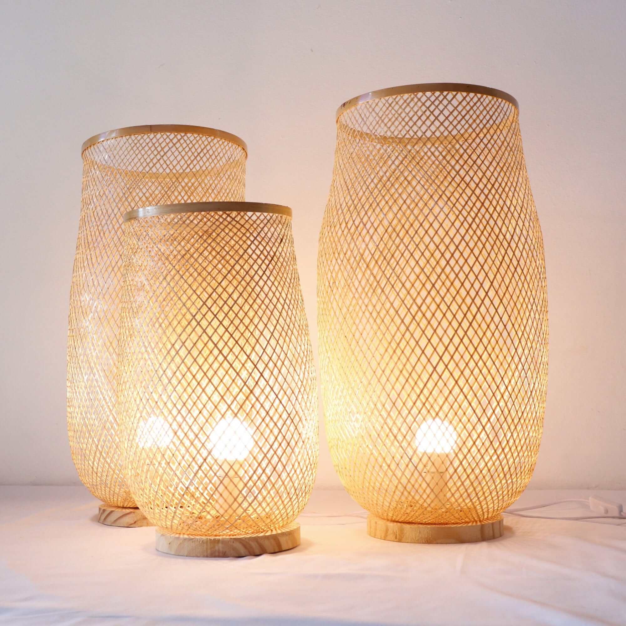 Luck - Freestanding Bamboo Boho Floor Lamp By Thaihome - Image 2