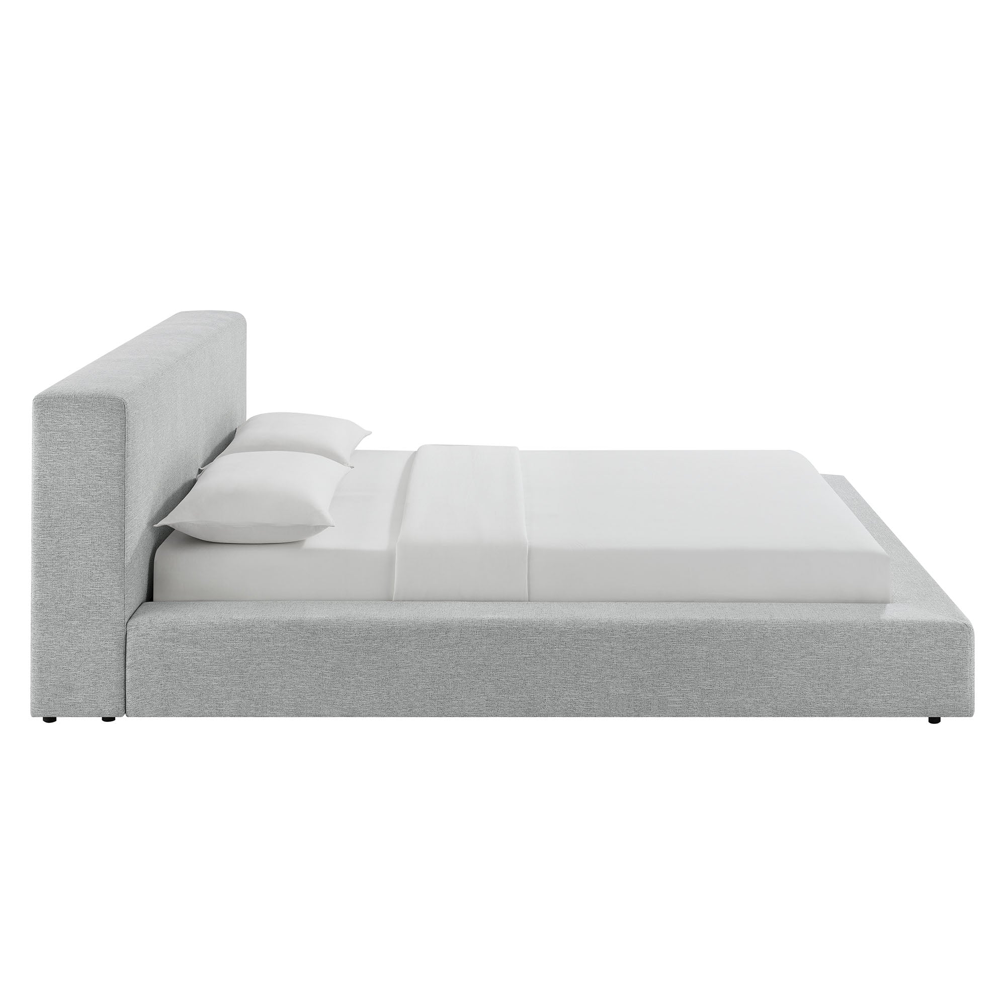 Luma Chenille Upholstered King Platform Bed Frame by Modway - Image 12