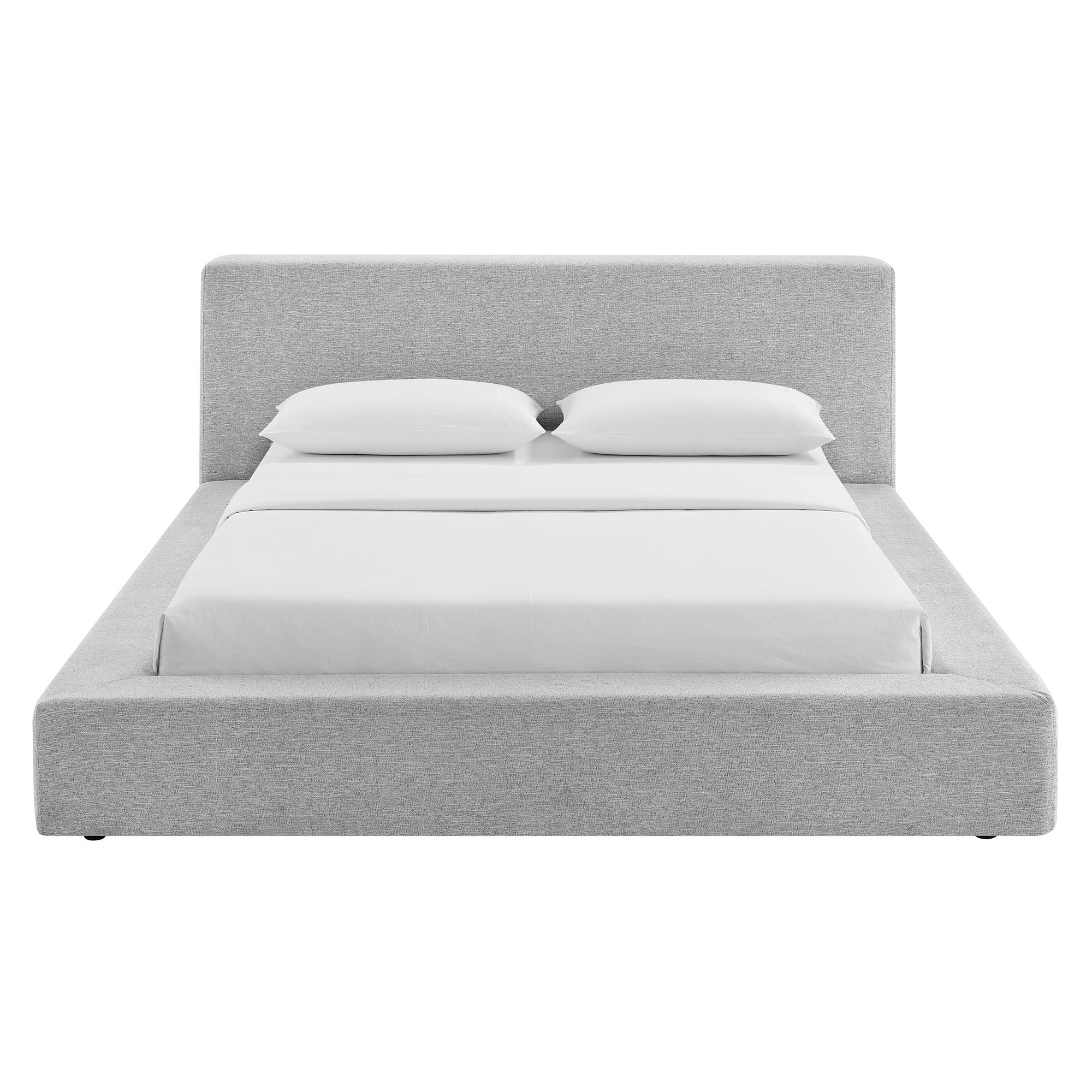 Luma Chenille Upholstered King Platform Bed Frame by Modway - Image 13