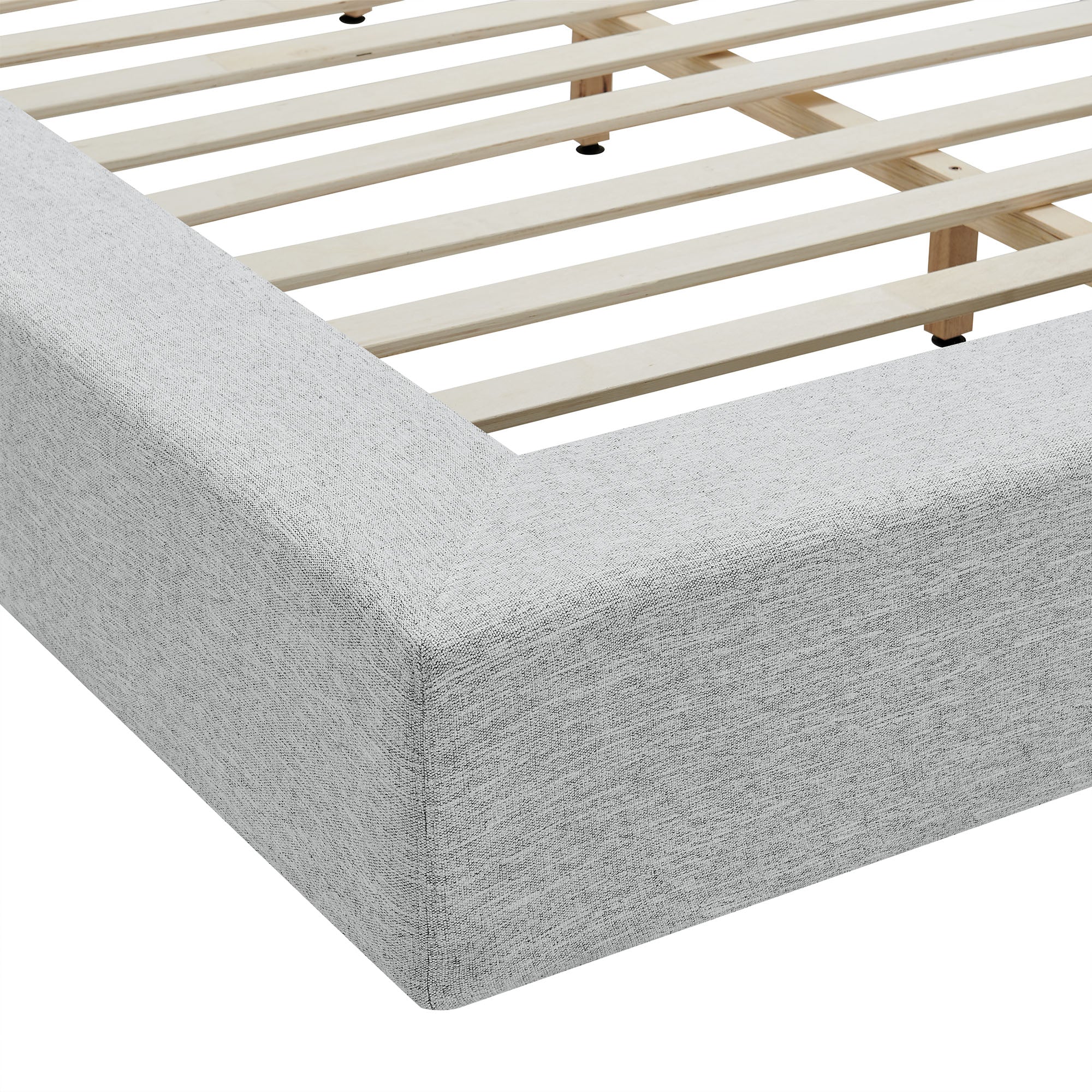 Luma Chenille Upholstered King Platform Bed Frame by Modway - Image 14