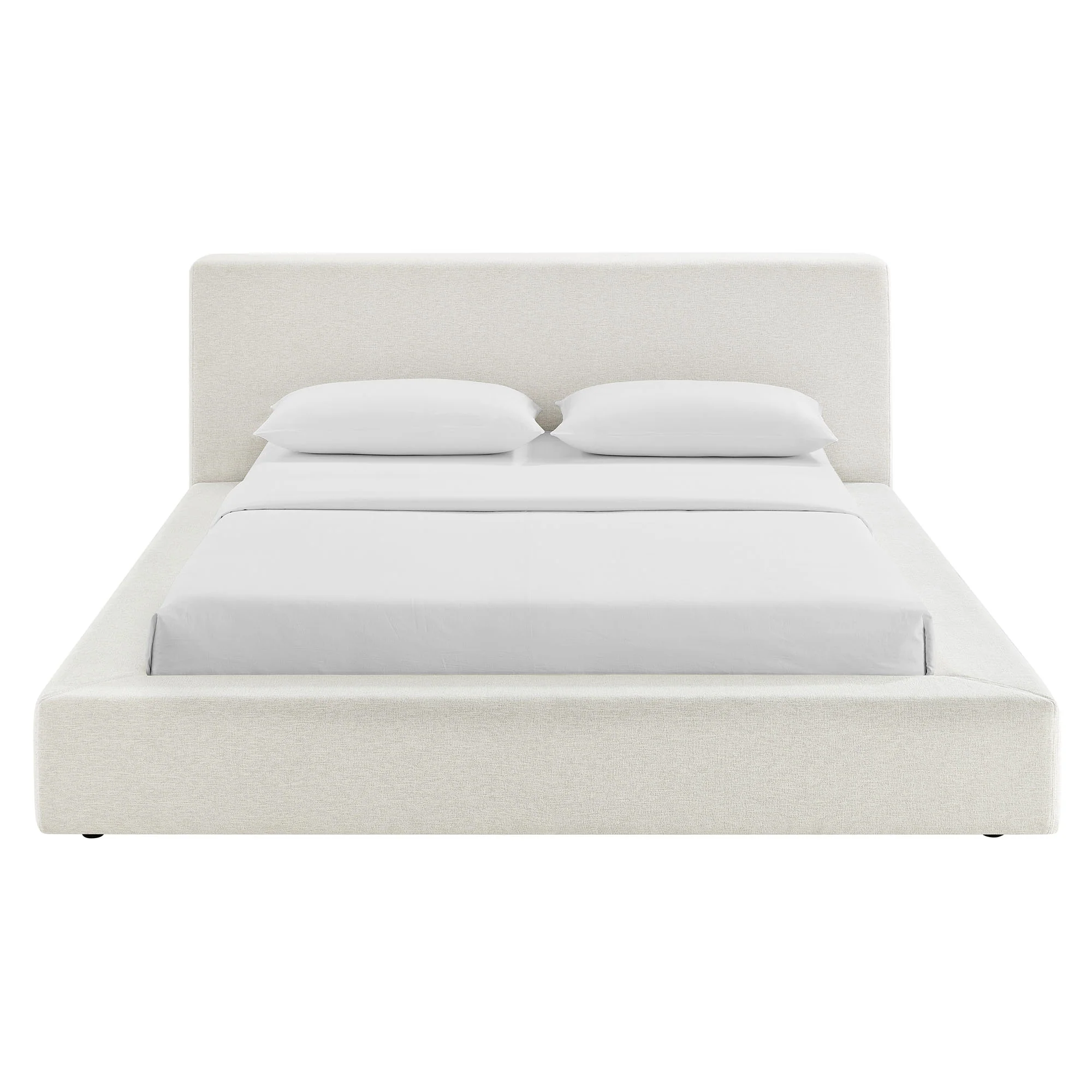 Luma Chenille Upholstered King Platform Bed Frame by Modway - Image 3