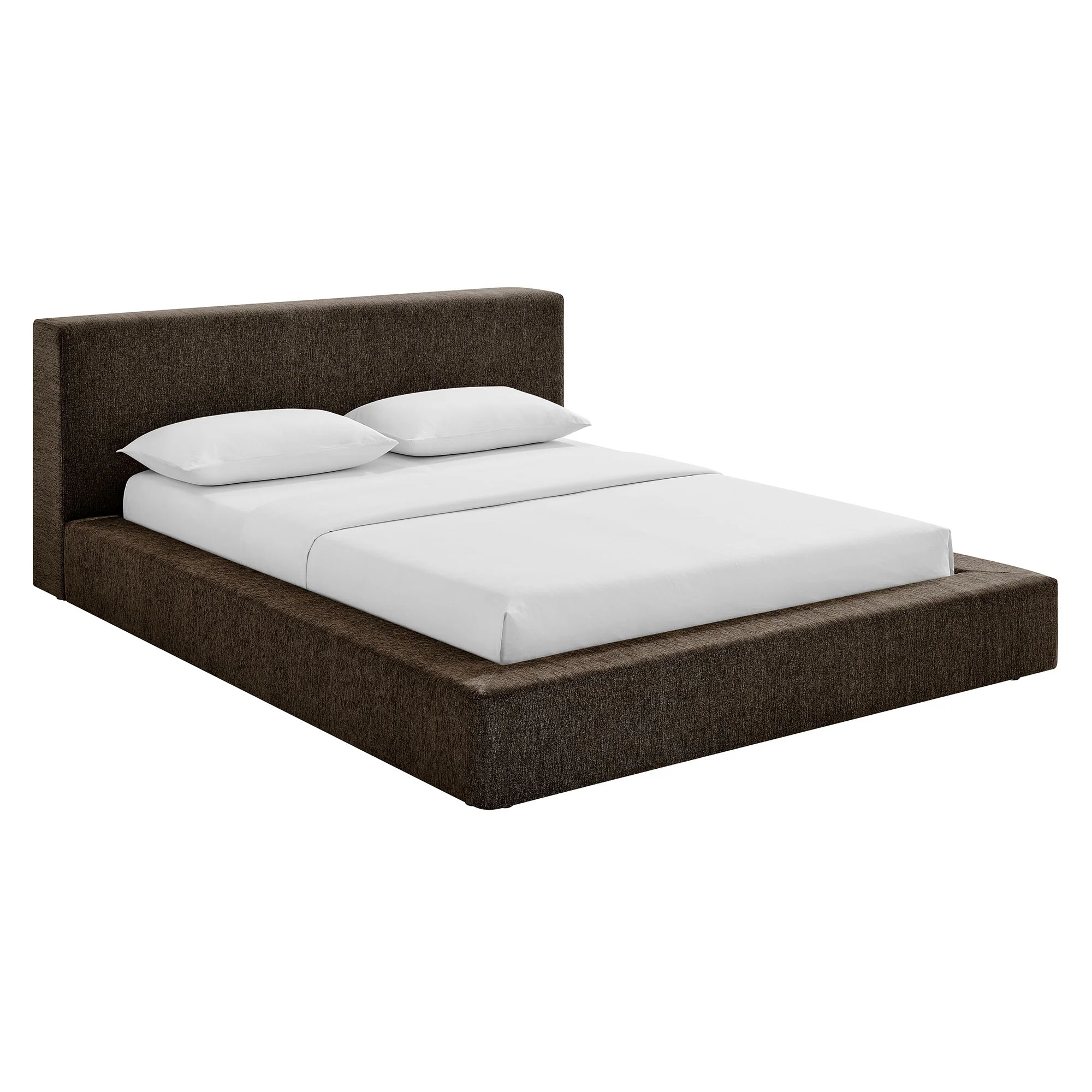 Luma Chenille Upholstered King Platform Bed Frame by Modway - Image 11