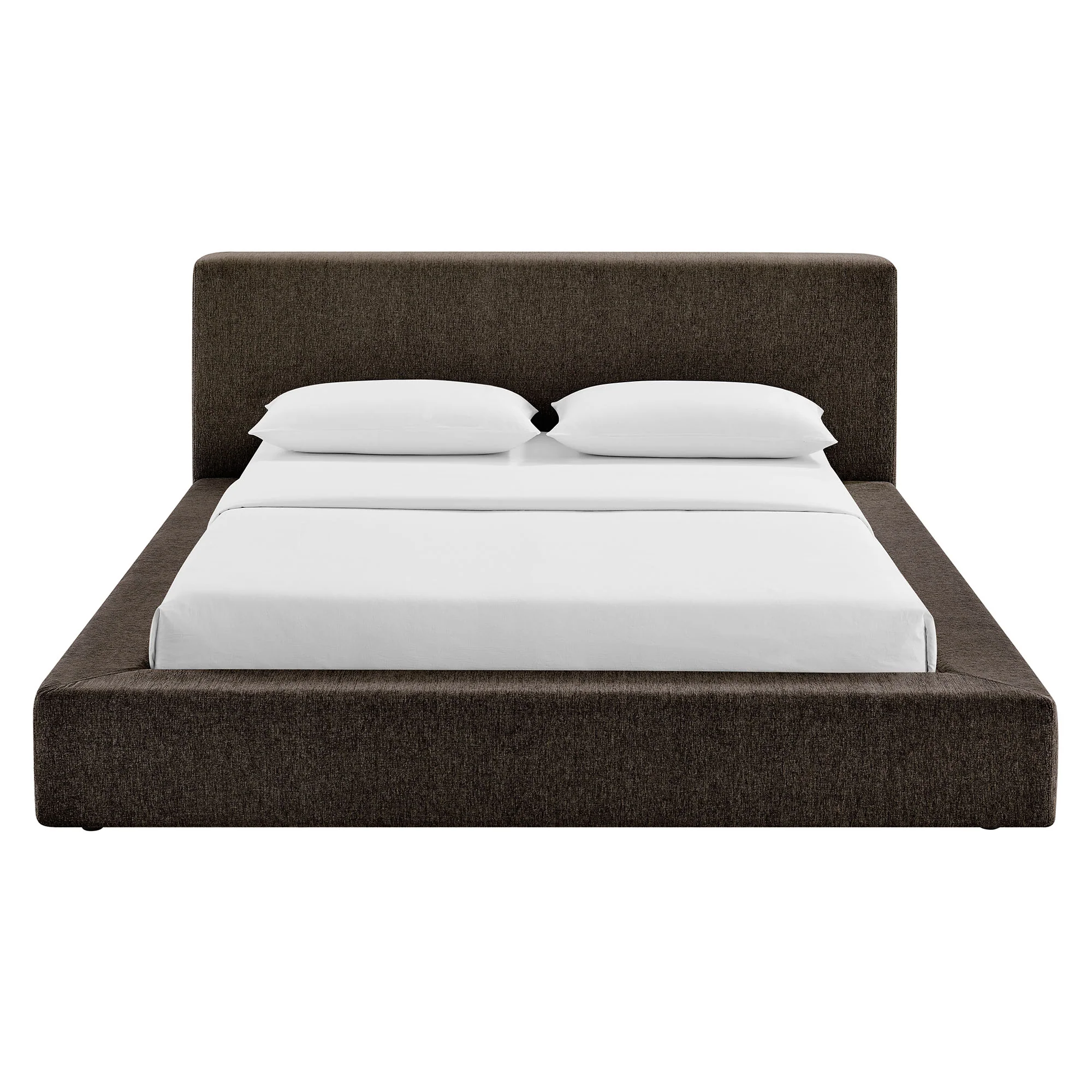 Luma Chenille Upholstered King Platform Bed Frame by Modway - Image 13