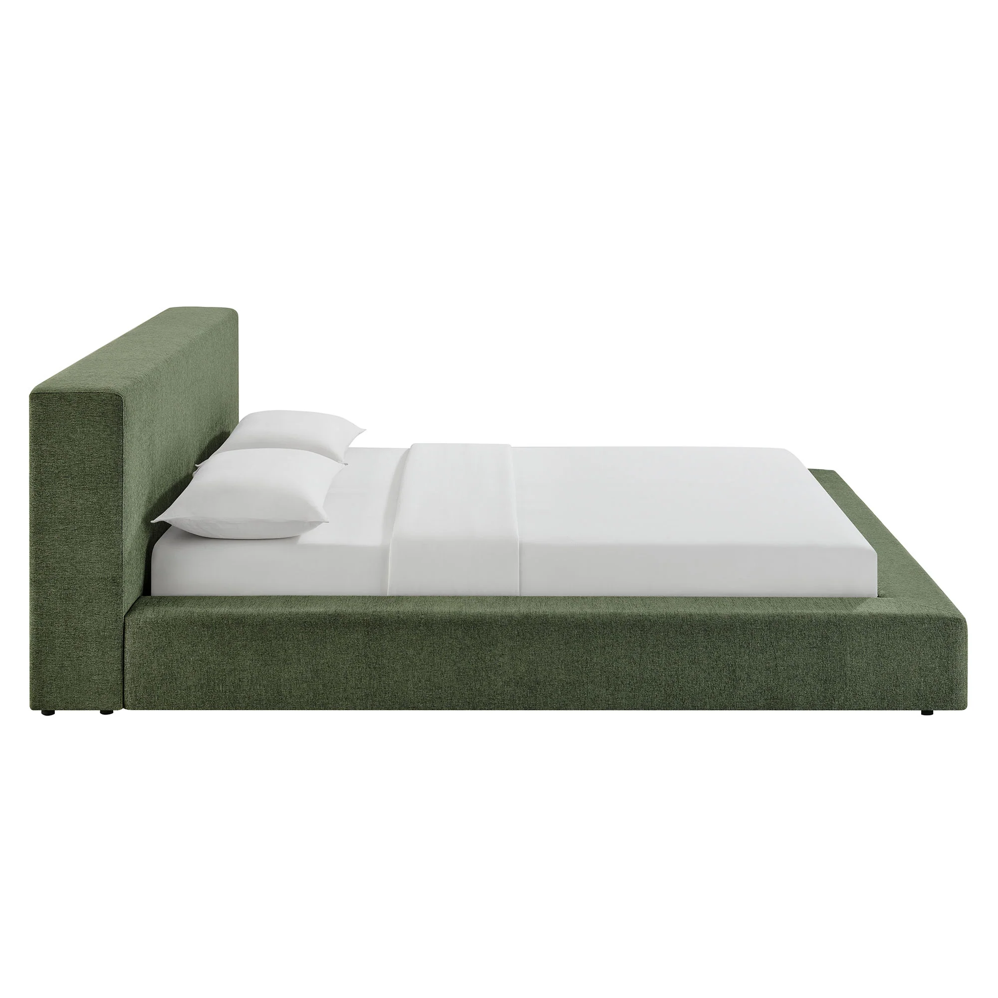 Luma Chenille Upholstered King Platform Bed Frame by Modway - Image 2