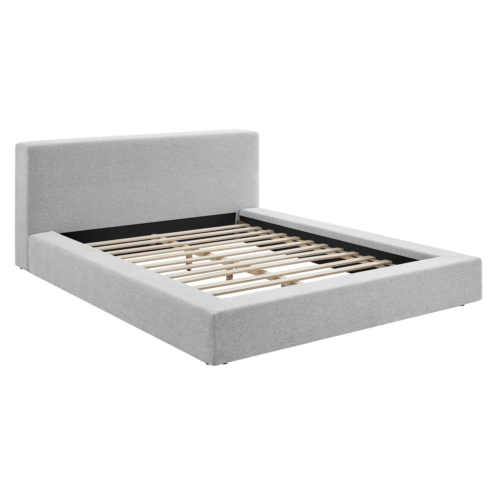 Luma Chenille Upholstered Queen Platform Bed Frame by Modway - Image 10