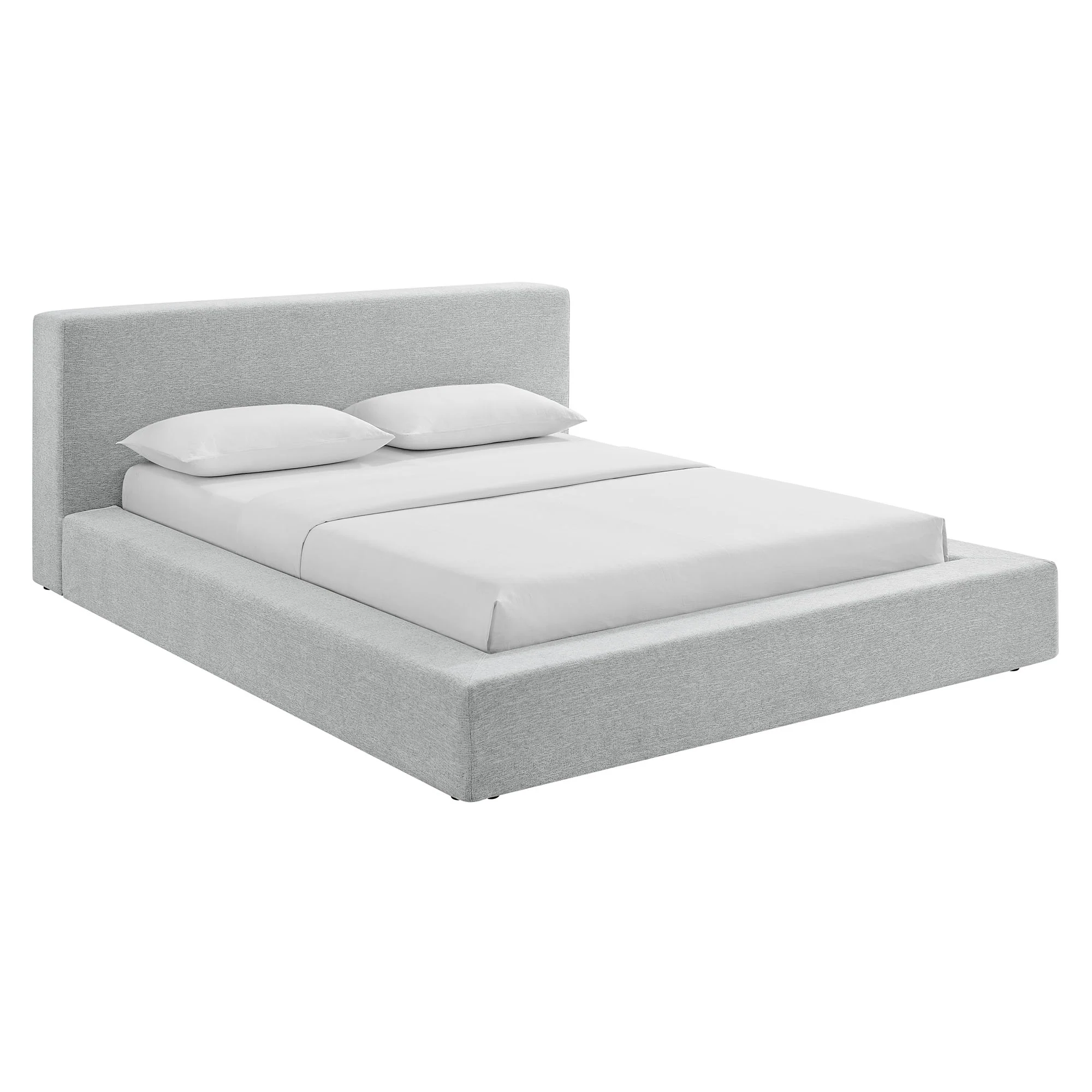 Luma Chenille Upholstered Queen Platform Bed Frame by Modway - Image 11