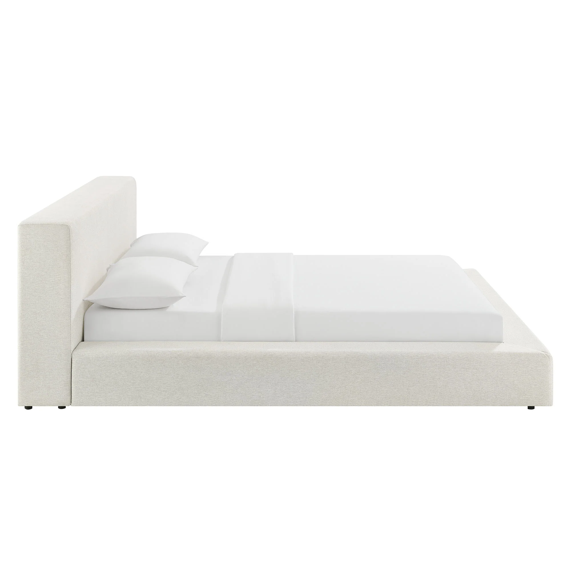 Luma Chenille Upholstered Queen Platform Bed Frame by Modway - Image 2