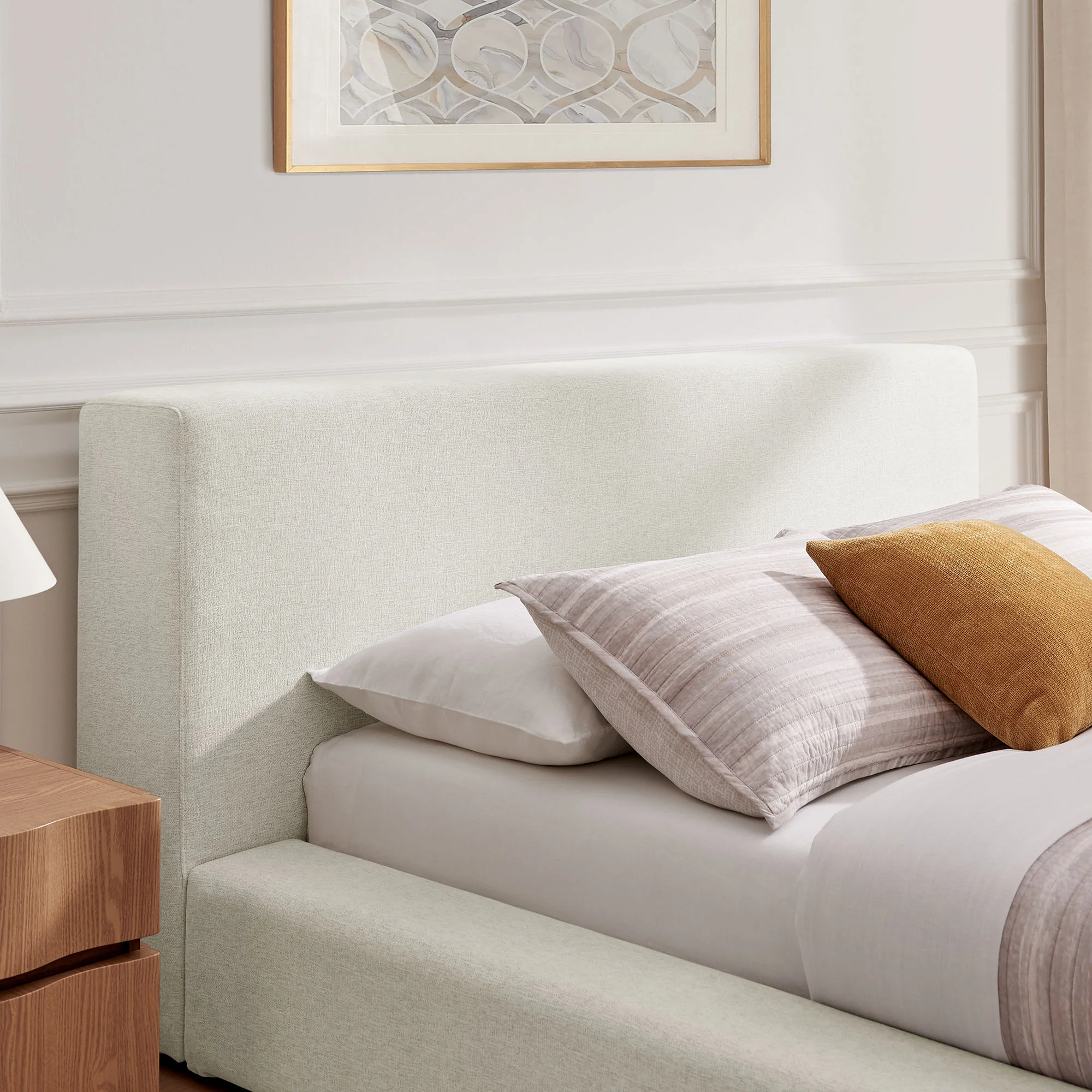 Luma Chenille Upholstered Queen Platform Bed Frame by Modway - Image 5