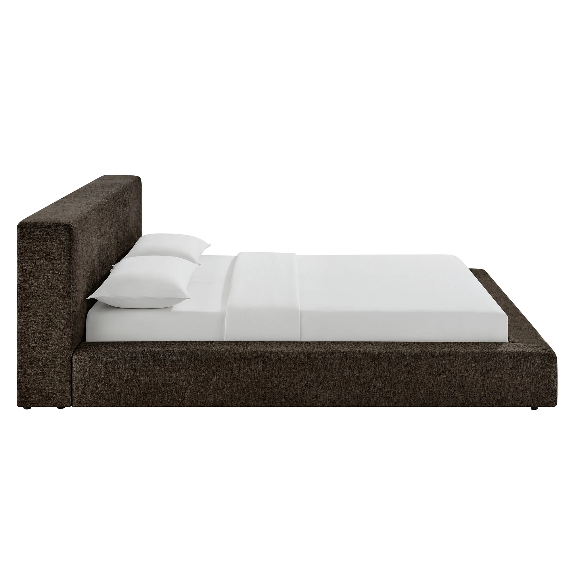Luma Chenille Upholstered Queen Platform Bed Frame by Modway - Image 12
