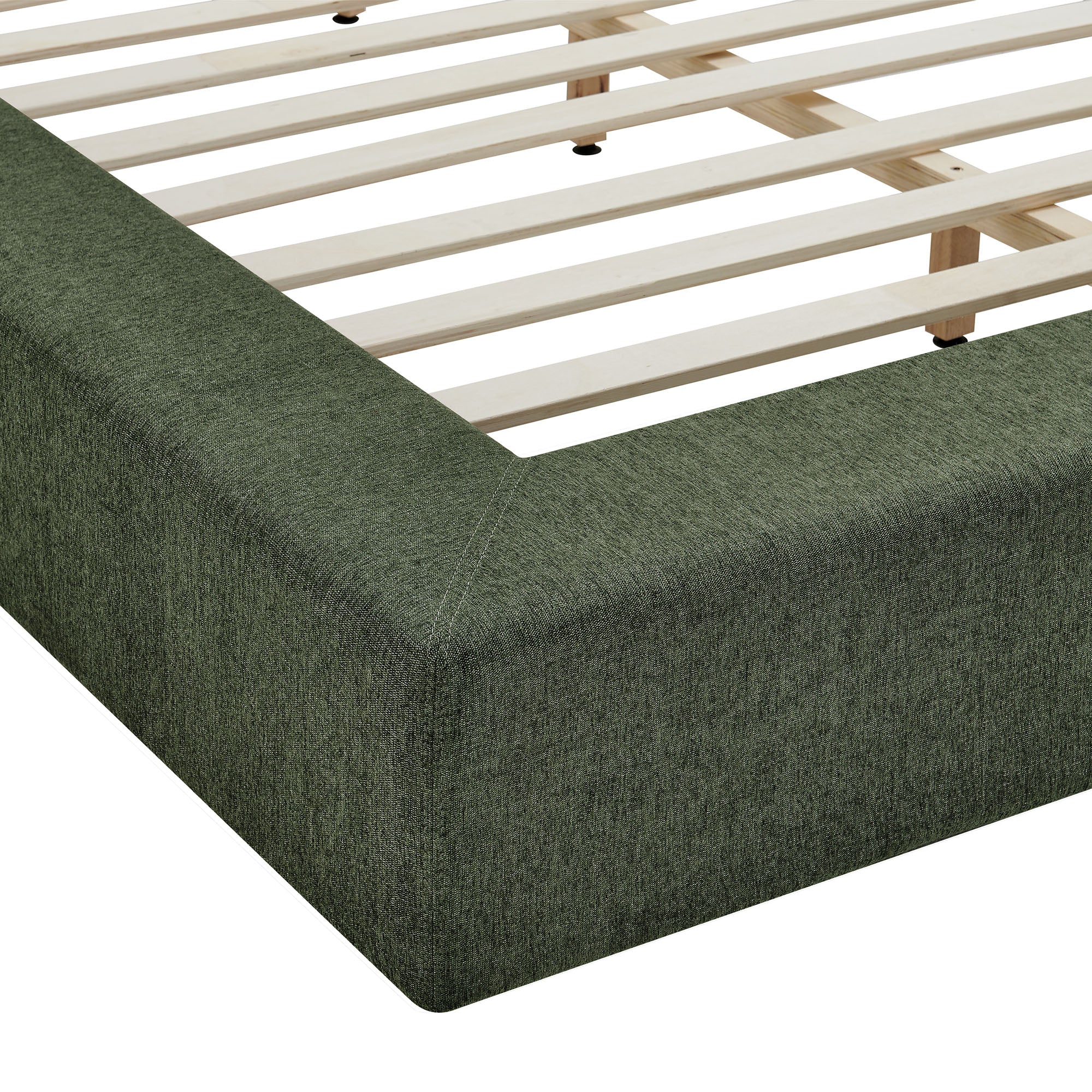 Luma Chenille Upholstered Queen Platform Bed Frame by Modway - Image 4