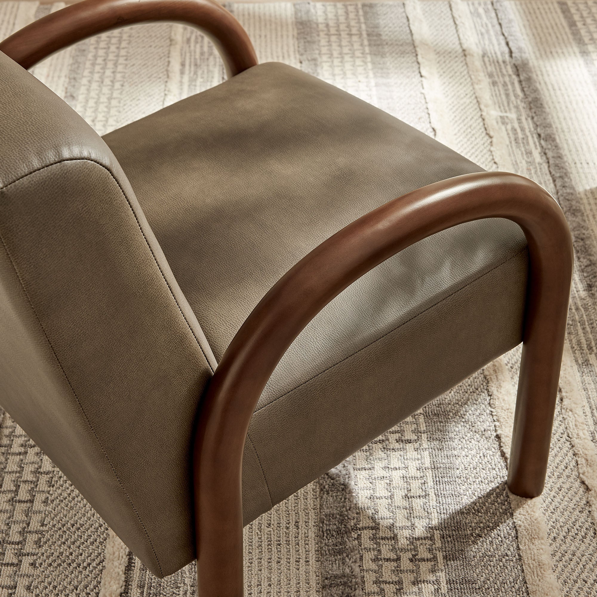 Lunet Faux Leather Upholstered Accent Chair by Modway - Image 15