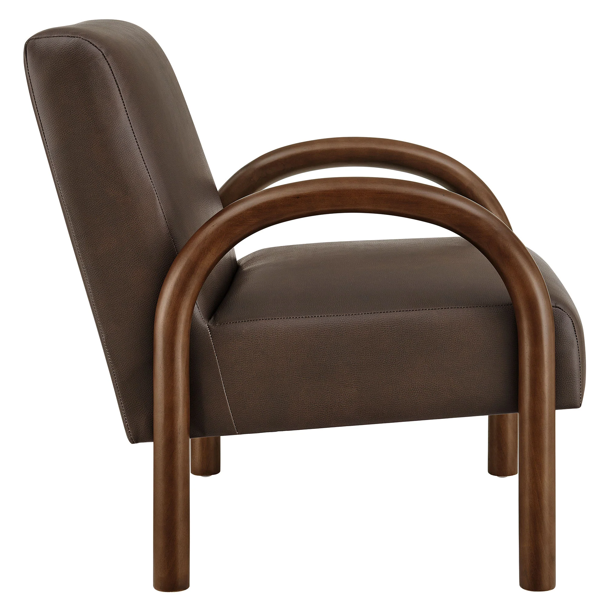 Lunet Faux Leather Upholstered Accent Chair by Modway - Image 2