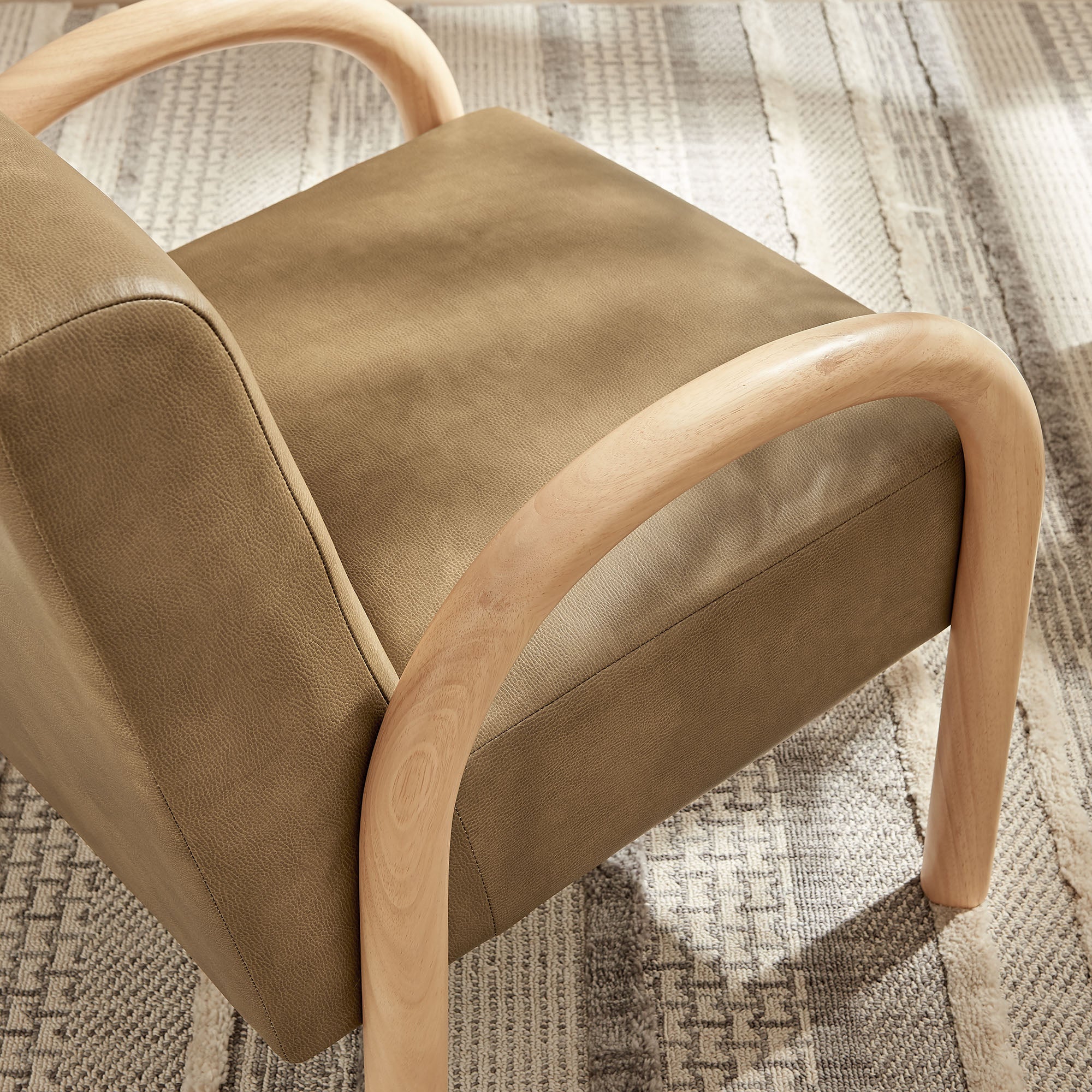 Lunet Faux Leather Upholstered Accent Chair by Modway - Image 24