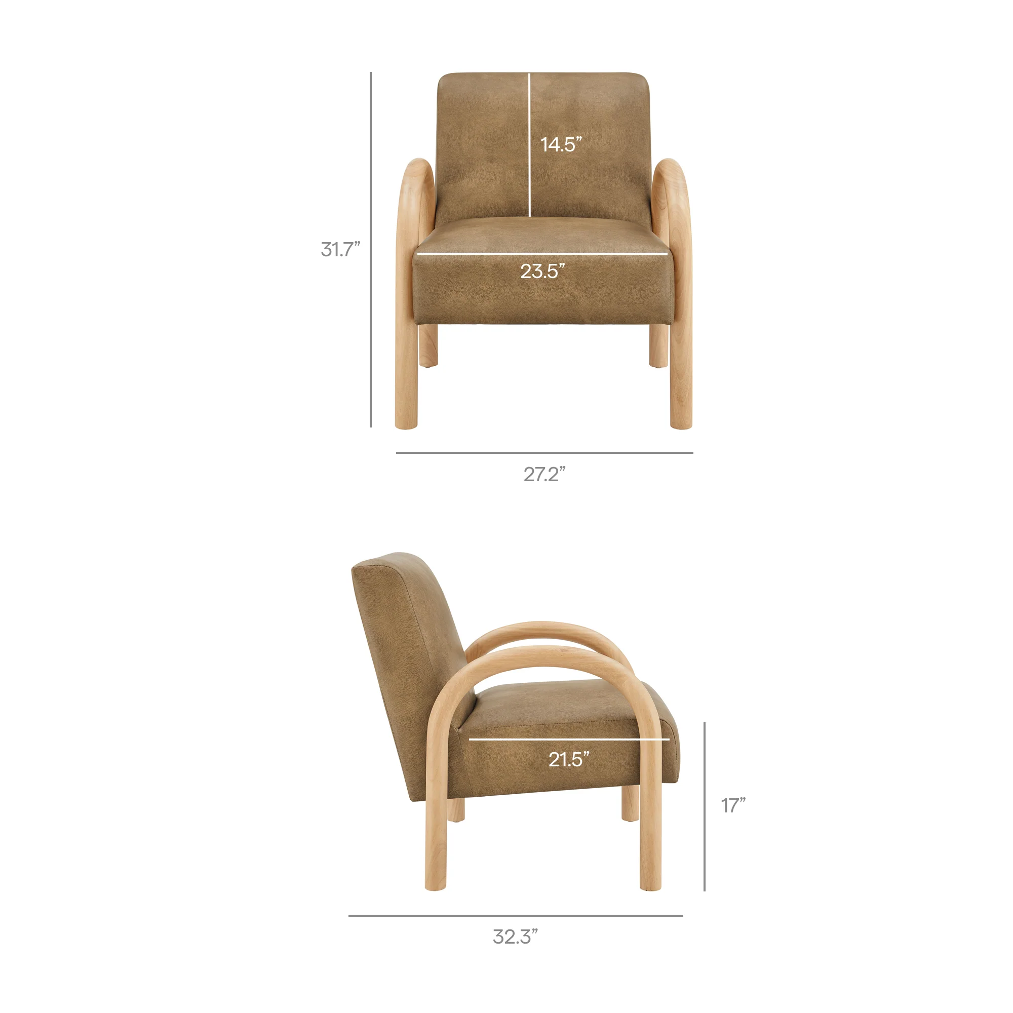 Lunet Faux Leather Upholstered Accent Chair by Modway - Image 27