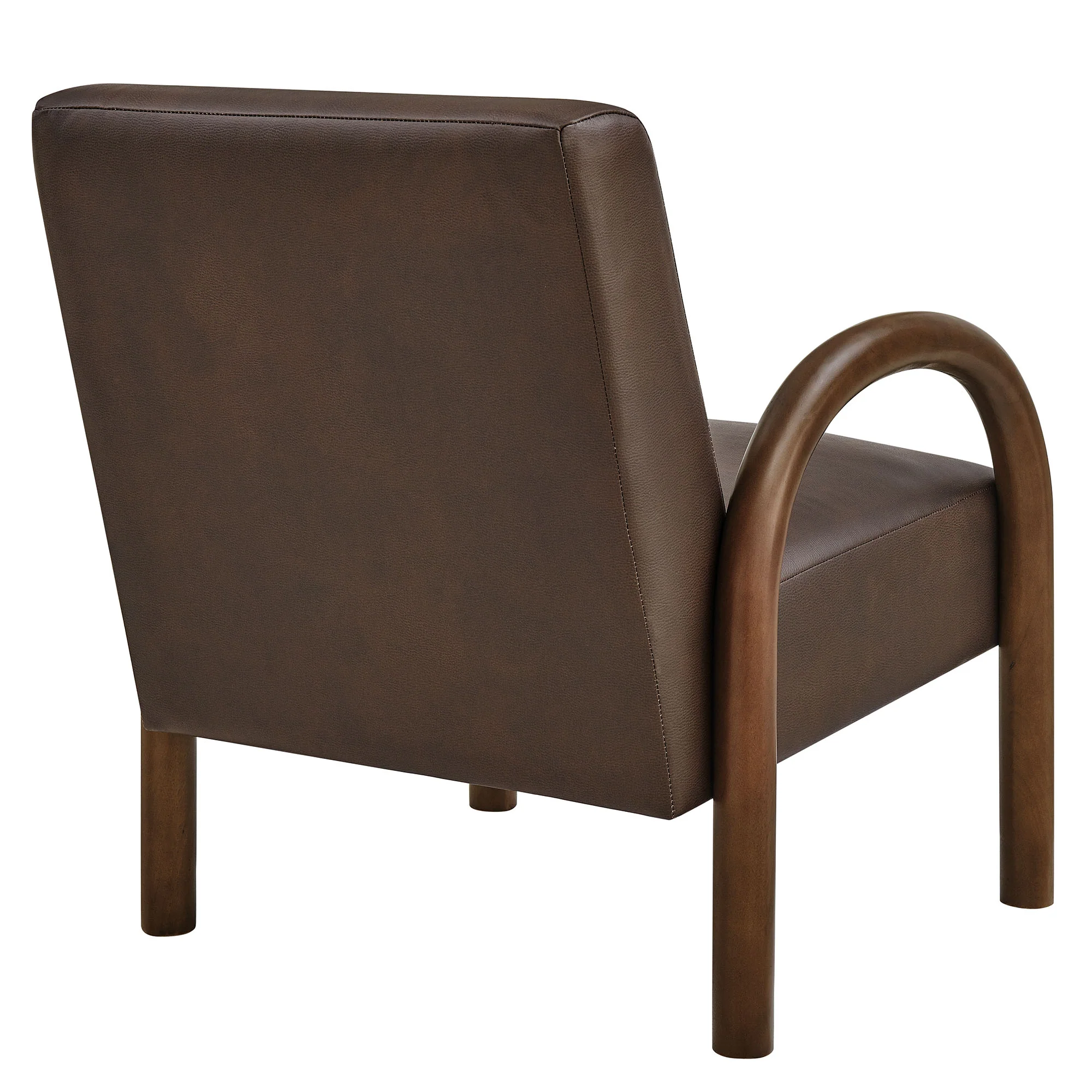 Lunet Faux Leather Upholstered Accent Chair by Modway - Image 3