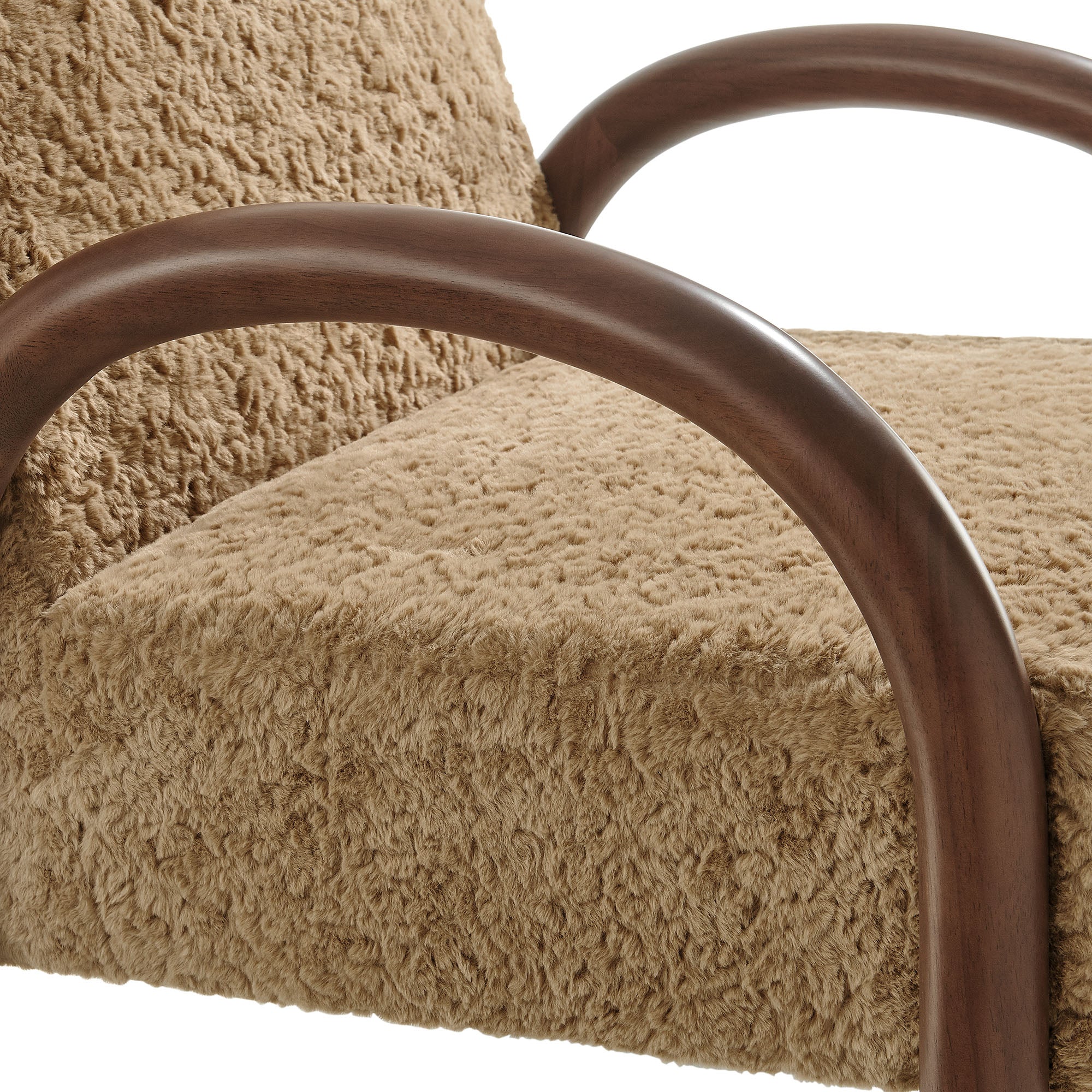 Lunet Faux Shearling Accent Armchair by Modway - Image 14