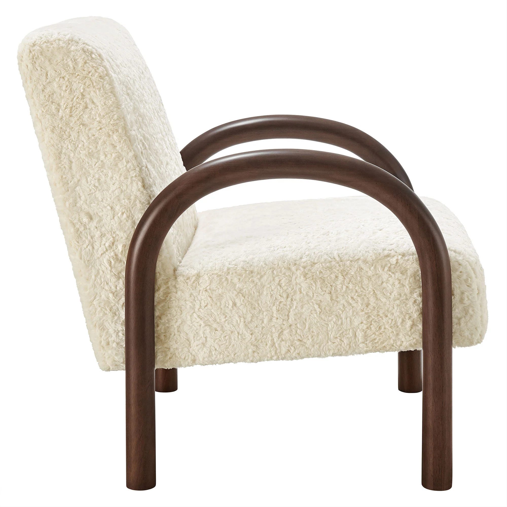 Lunet Faux Shearling Accent Armchair by Modway - Image 2