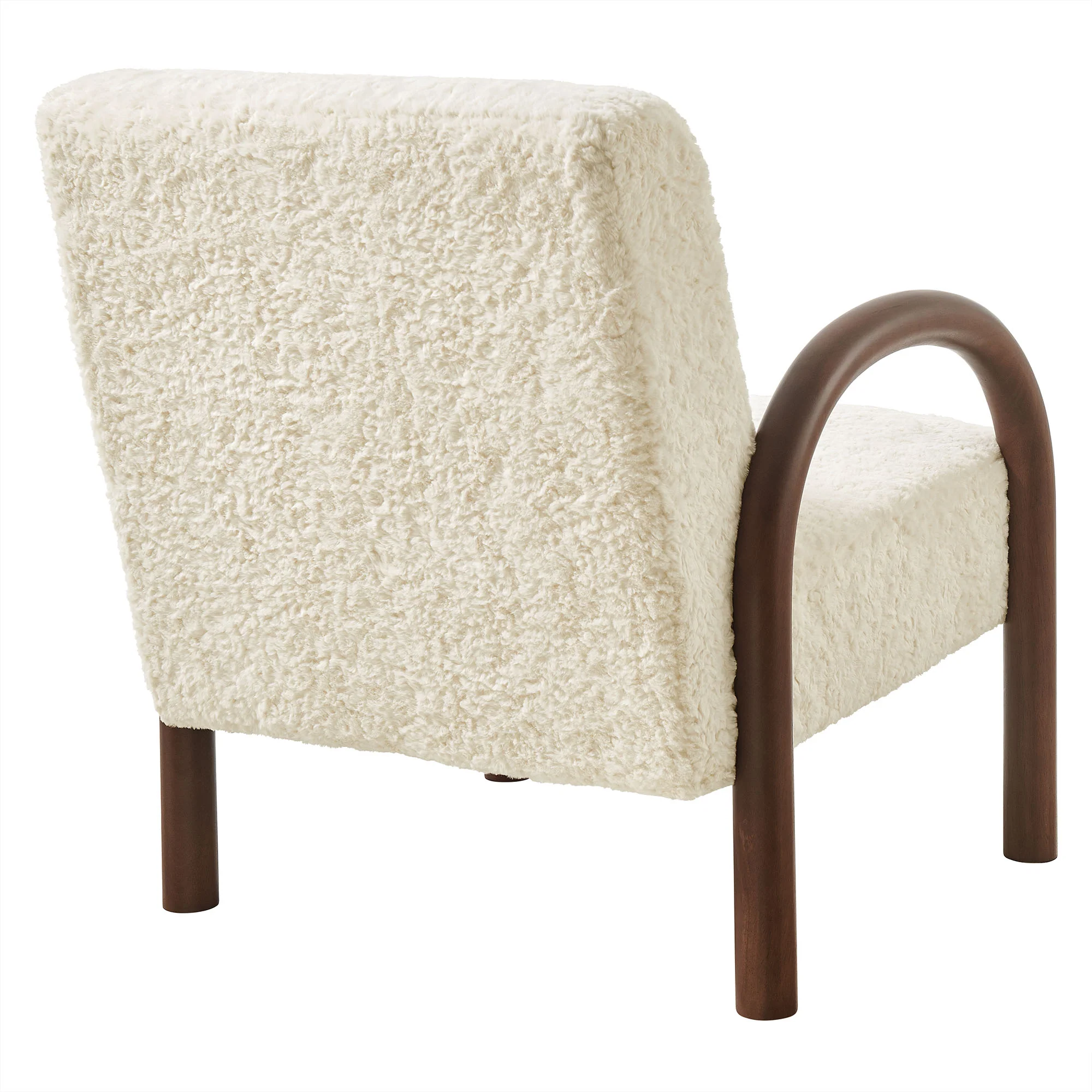 Lunet Faux Shearling Accent Armchair by Modway - Image 3
