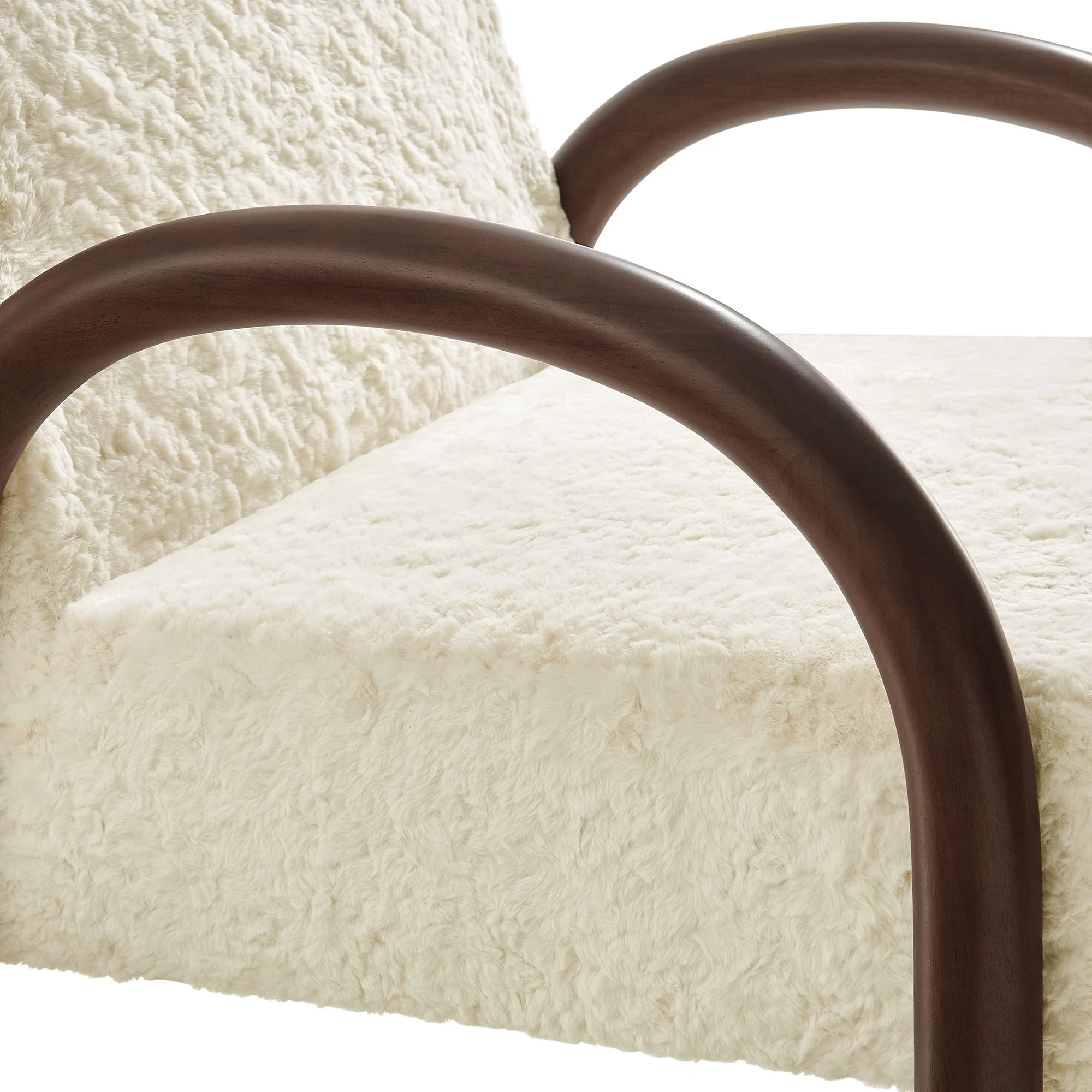 Lunet Faux Shearling Accent Armchair by Modway - Image 5