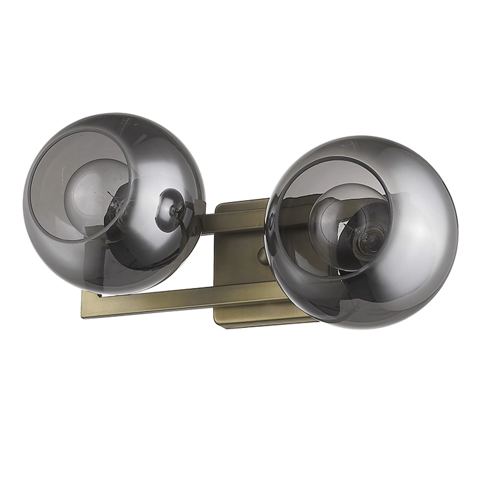 Lunette 2-Light Aged Brass Sconce By Homeroots - Image 4