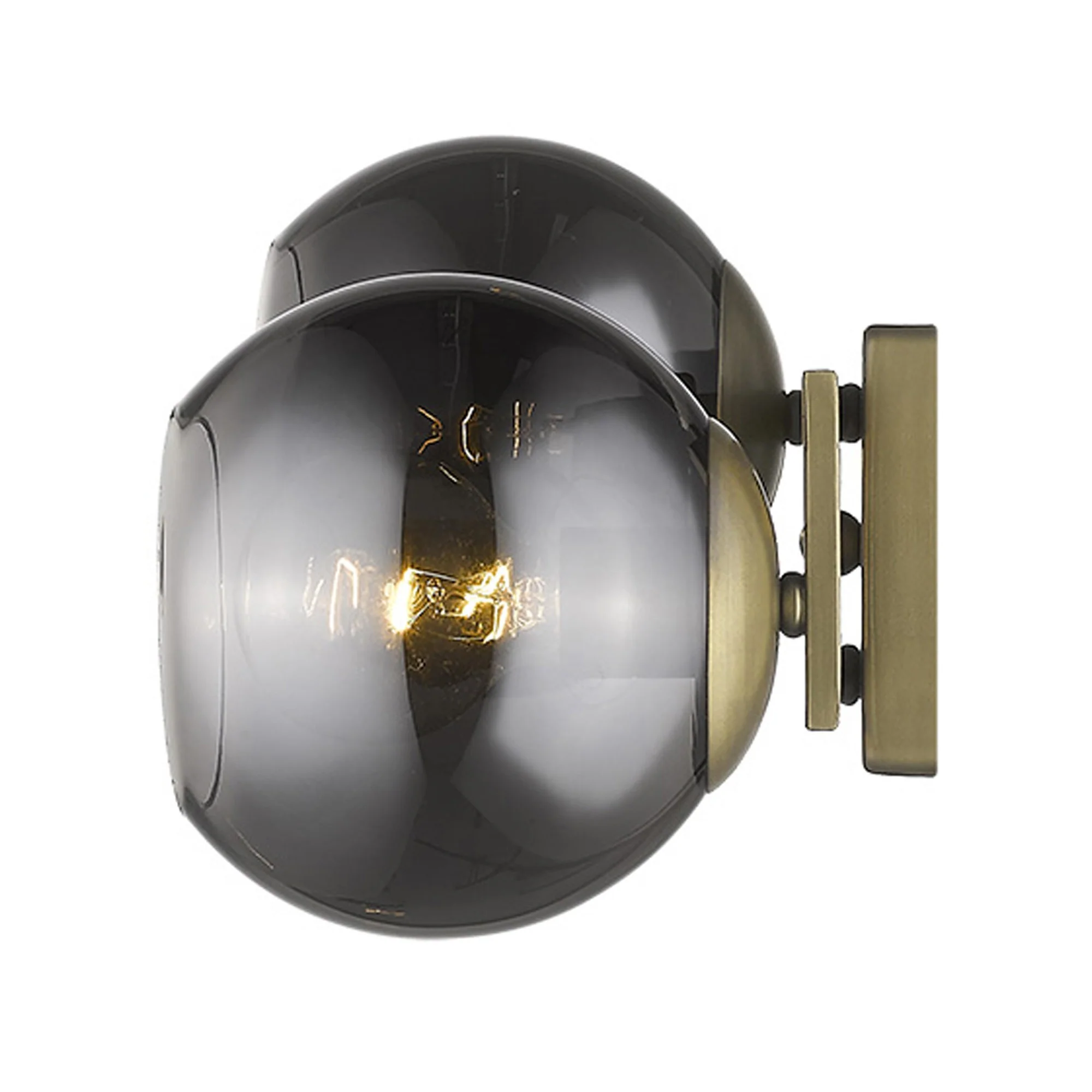 Lunette 2-Light Aged Brass Sconce By Homeroots - Image 8