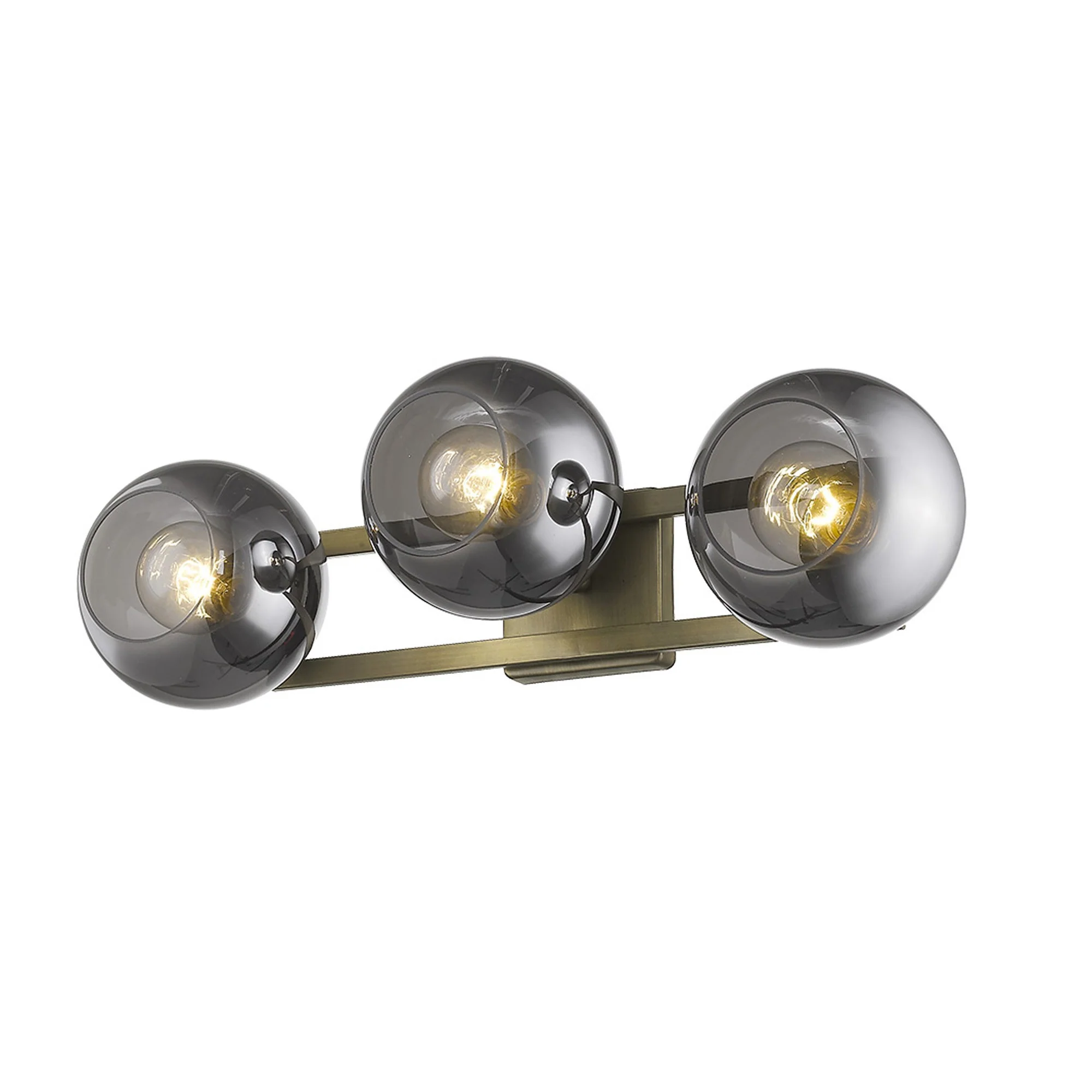Lunette 3-Light Aged Brass Sconce By Homeroots - Image 6