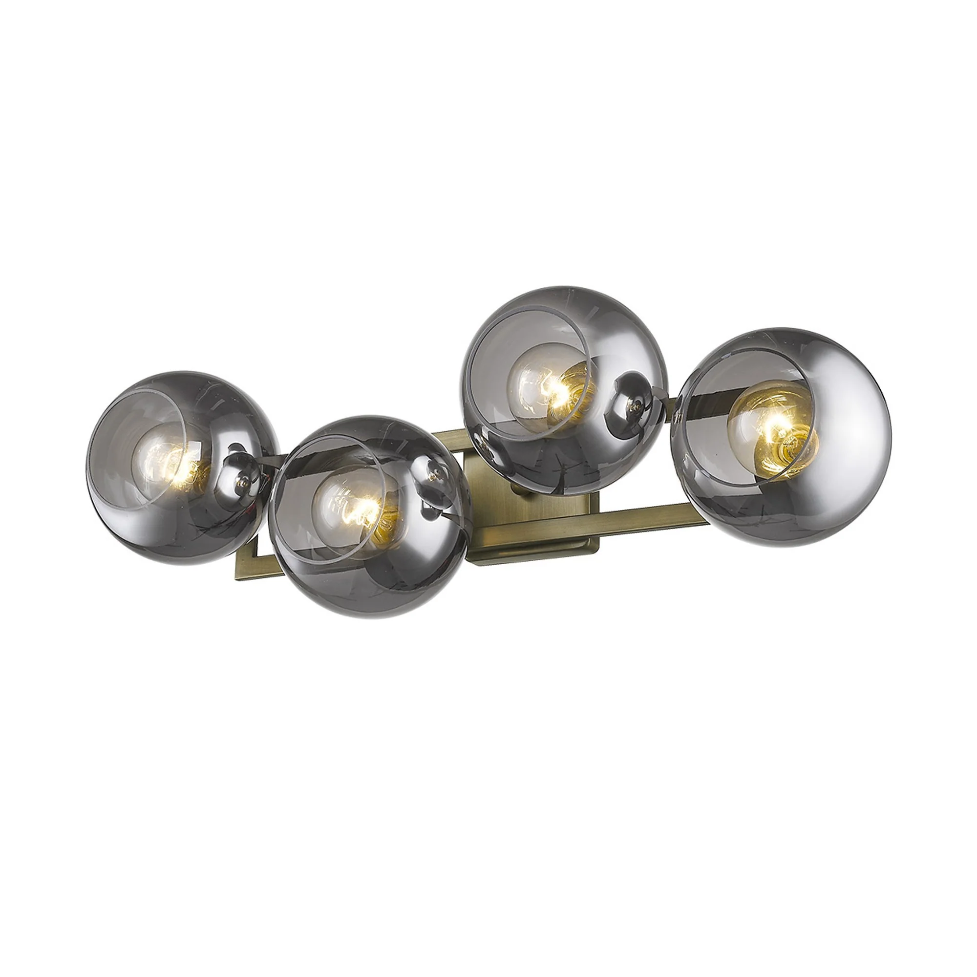 Lunette 4-Light Aged Brass Sconce By Homeroots - Image 3