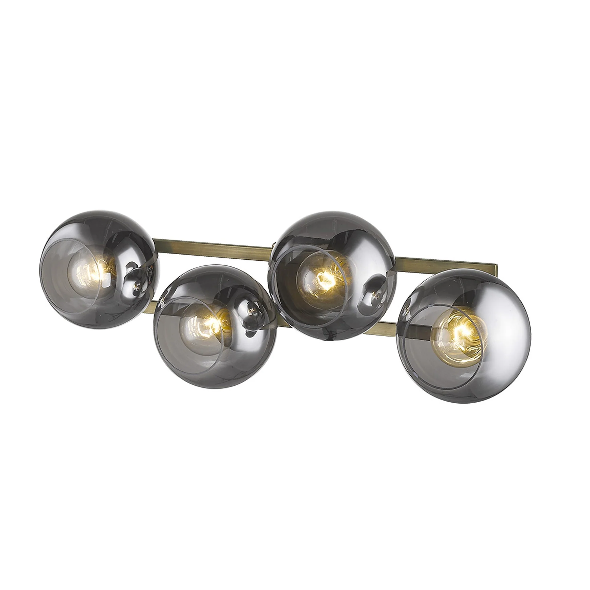 Lunette 4-Light Aged Brass Sconce By Homeroots - Image 5
