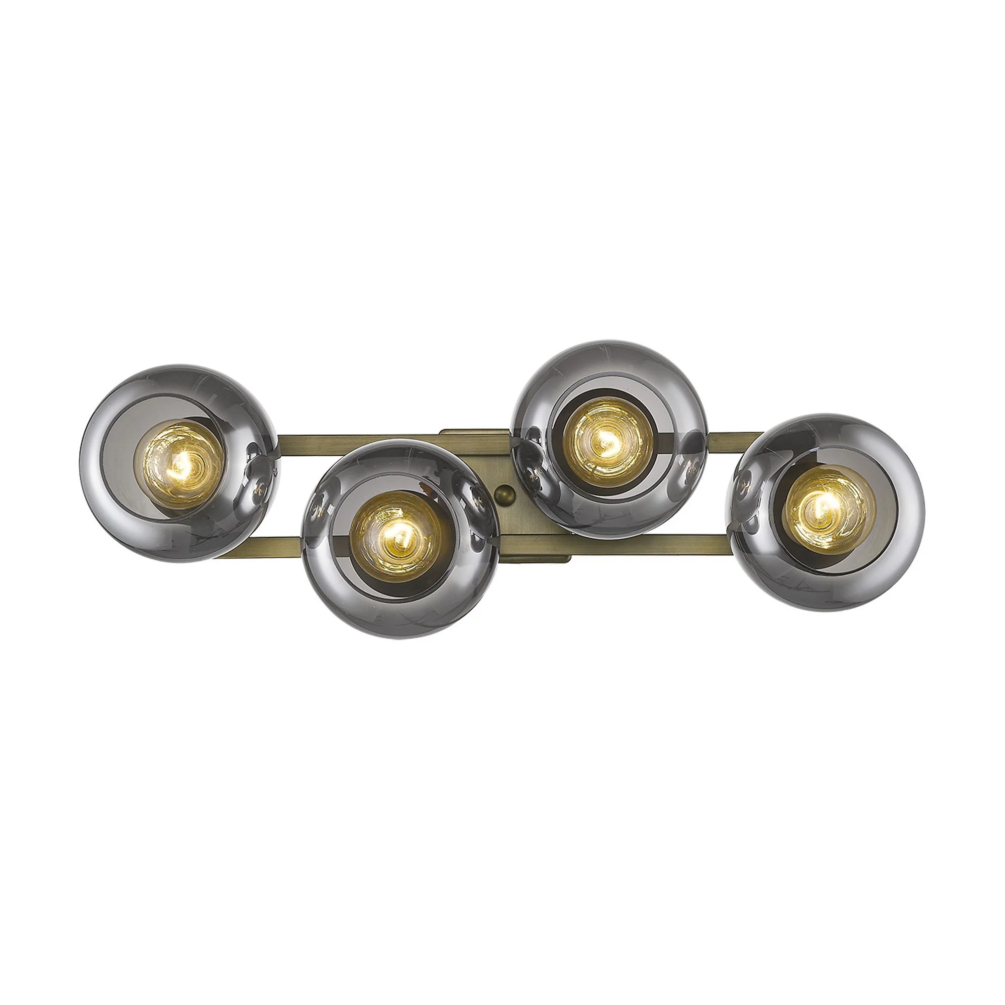 Lunette 4-Light Aged Brass Sconce By Homeroots - Image 7