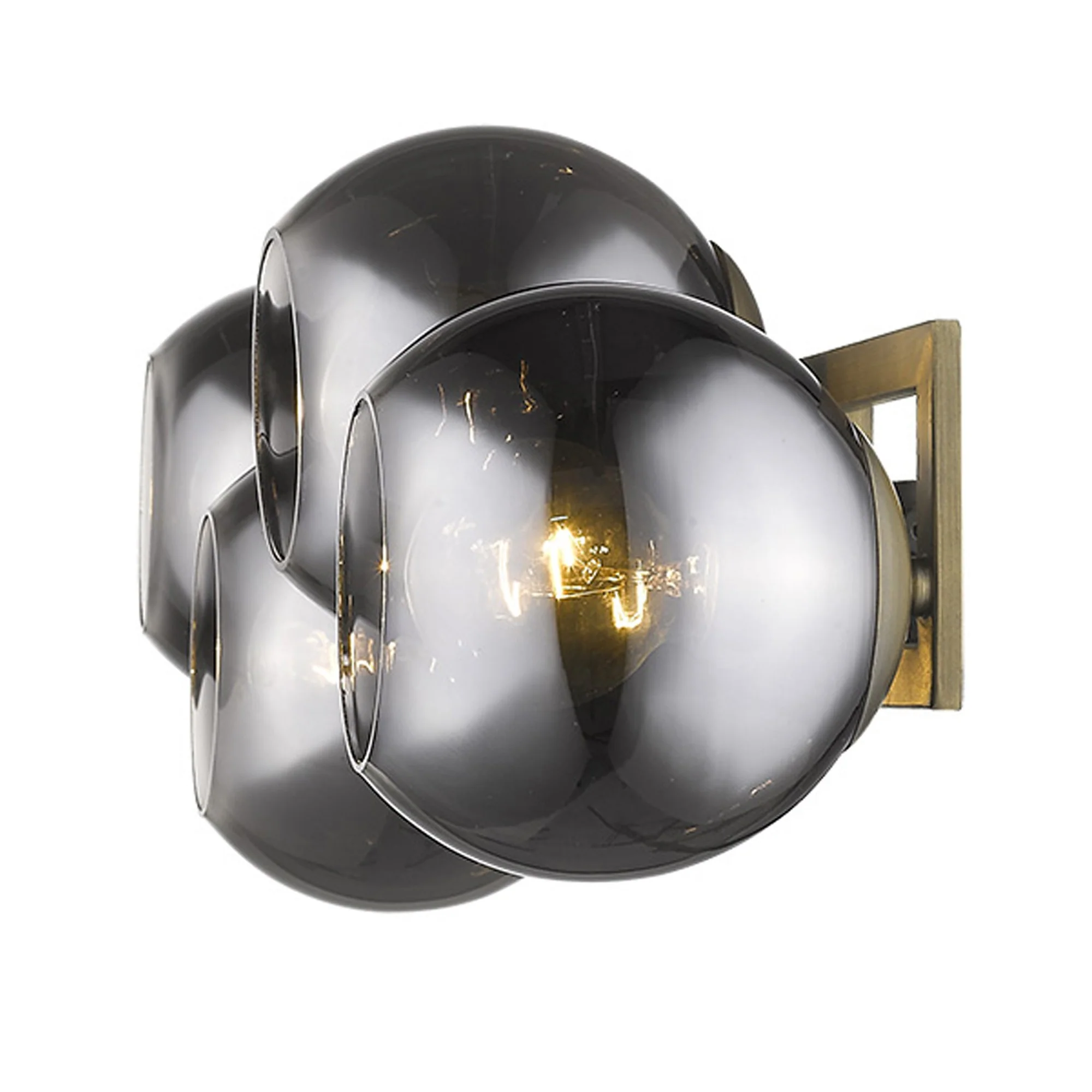 Lunette 4-Light Aged Brass Sconce By Homeroots - Image 8