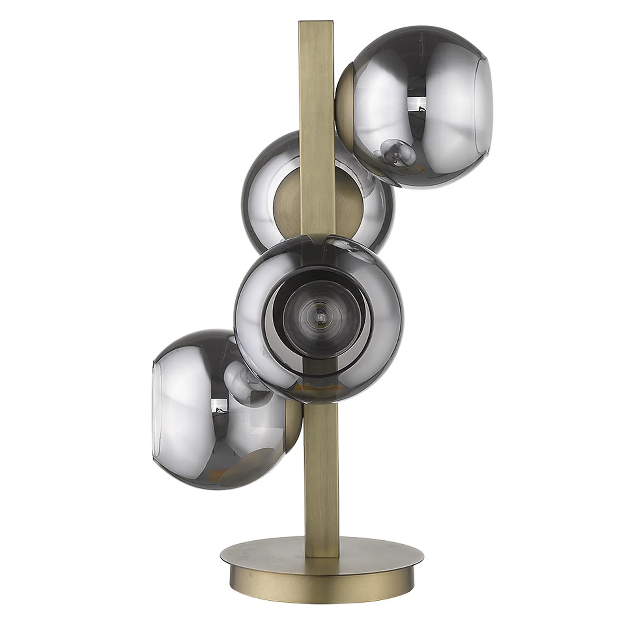 Lunette 4-Light Aged Brass Table Lamp By Homeroots - Image 4