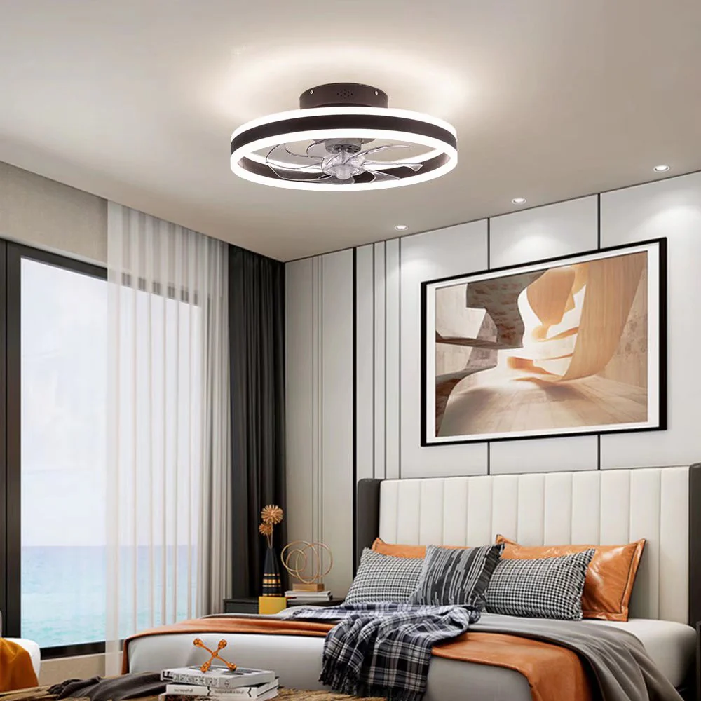Luxurious Ceiling Lamp And Invisible Fan By Homeroots - Image 2