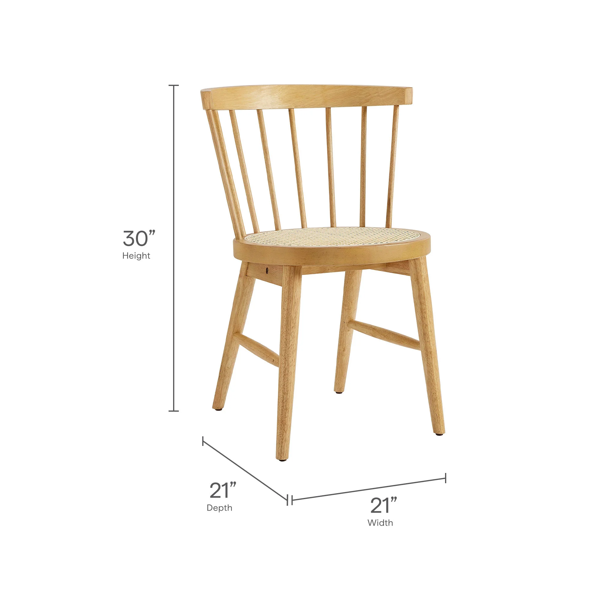 Lykke Curved Spindle Back Dining Chairs Set of 2 by Modway - Image 20