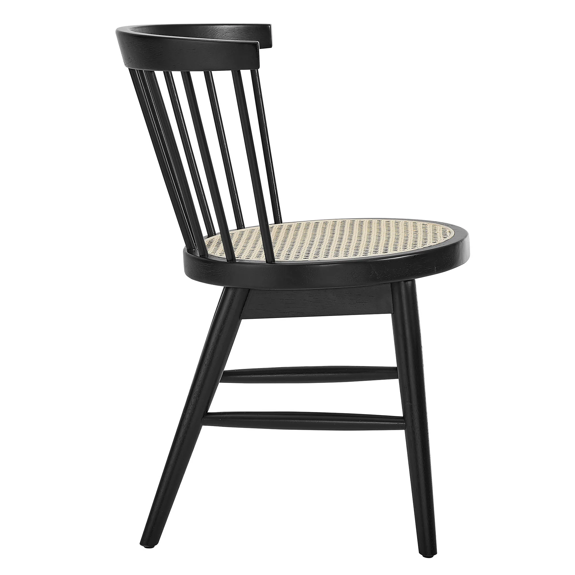 Lykke Curved Spindle Back Dining Chairs Set of 2 by Modway - Image 4