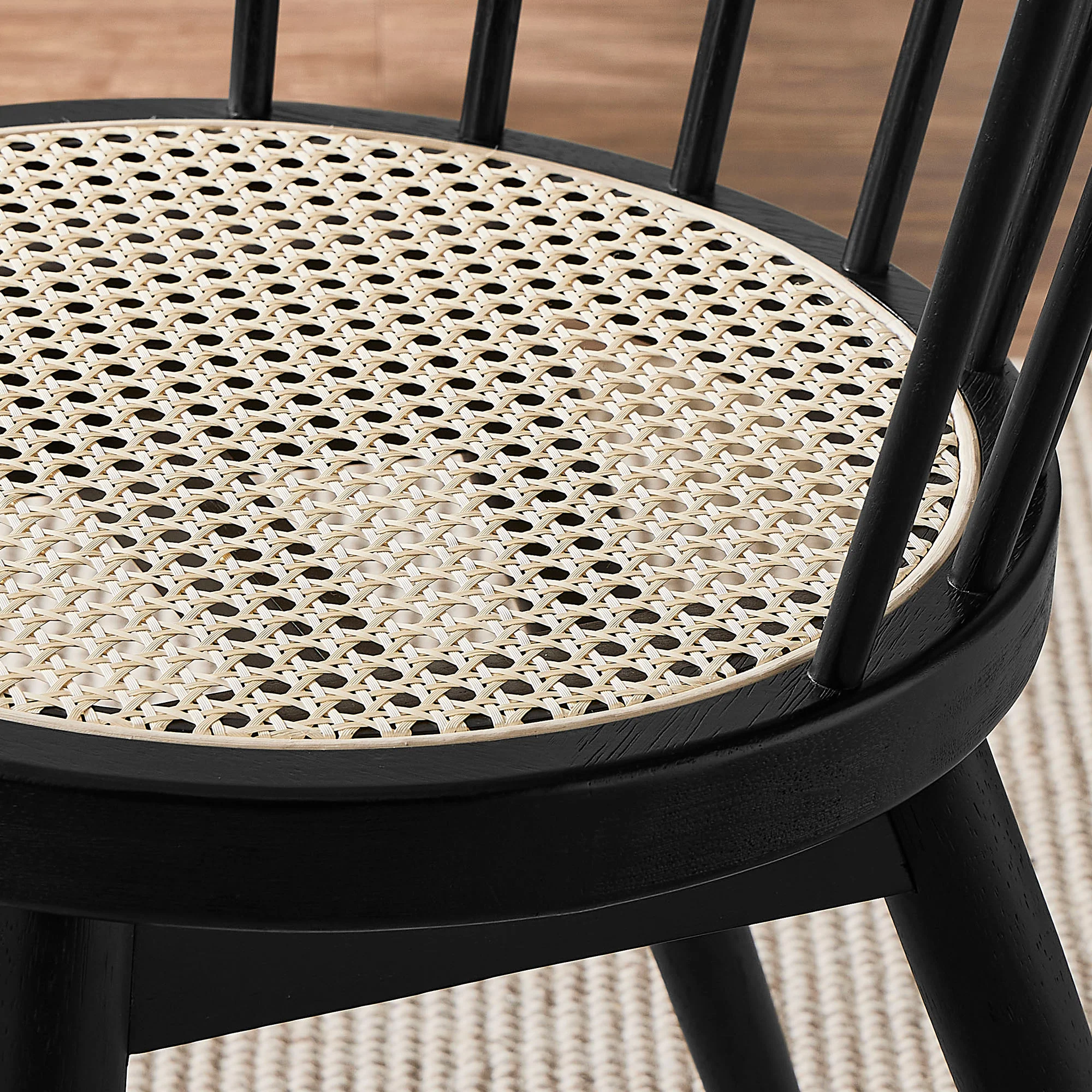 Lykke Curved Spindle Back Dining Chairs Set of 2 by Modway - Image 8