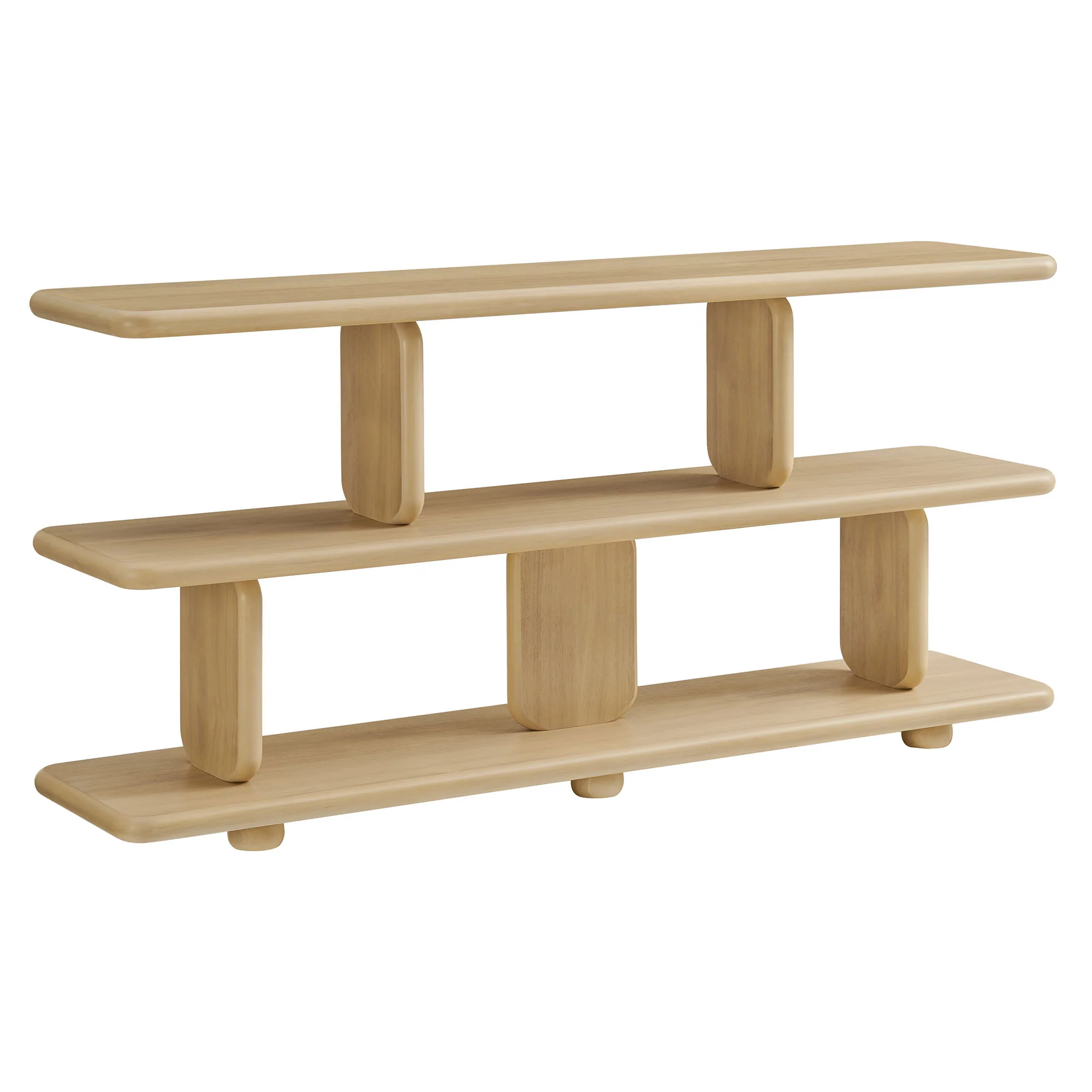 Lyle Sculptural 2-Tier Bookshelf by Modway - Image 2