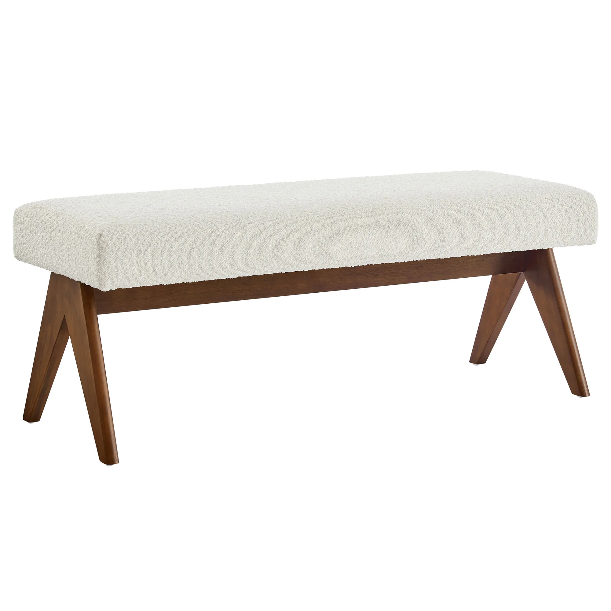 Lyra 47" Boucle Upholstered Bench by Modway - Image 10