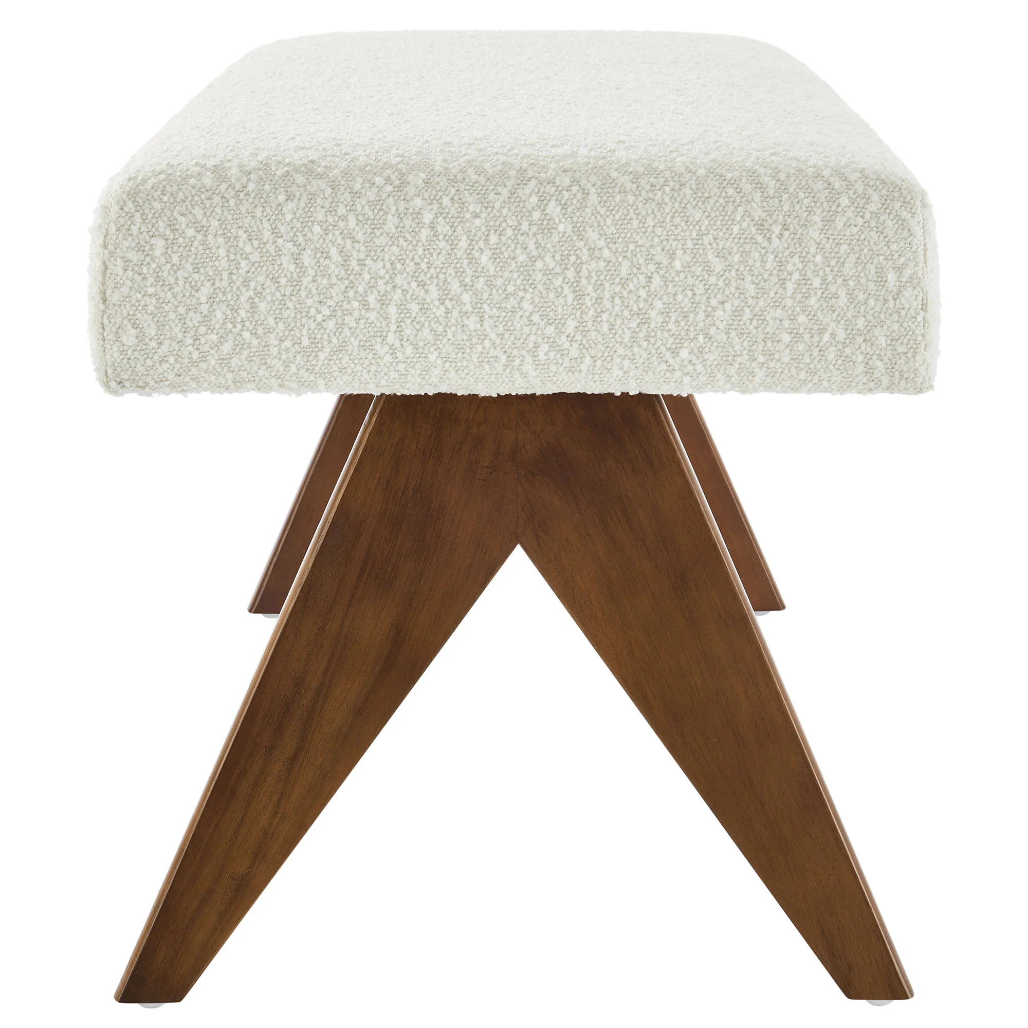 Lyra 47" Boucle Upholstered Bench by Modway - Image 11