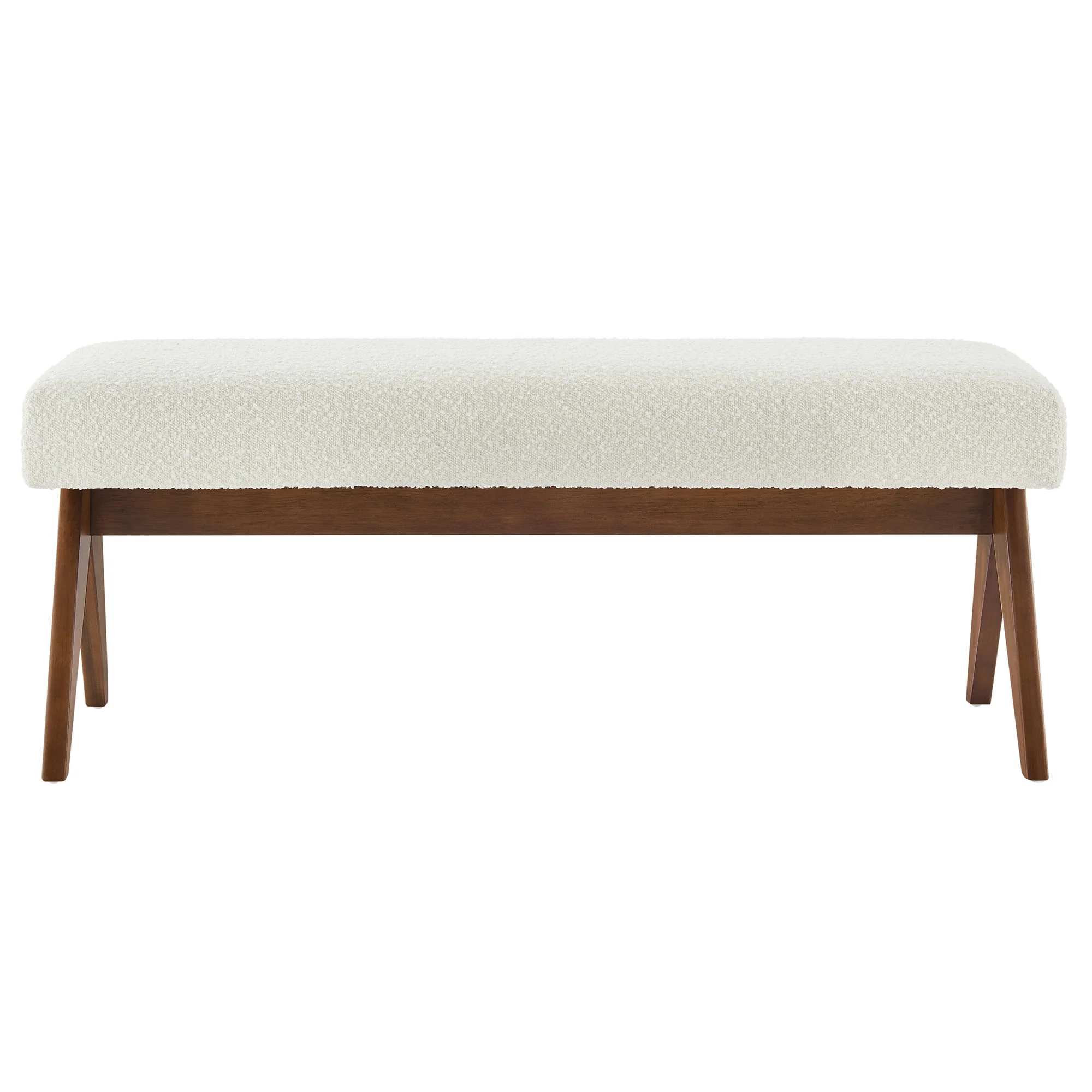 Lyra 47" Boucle Upholstered Bench by Modway - Image 12