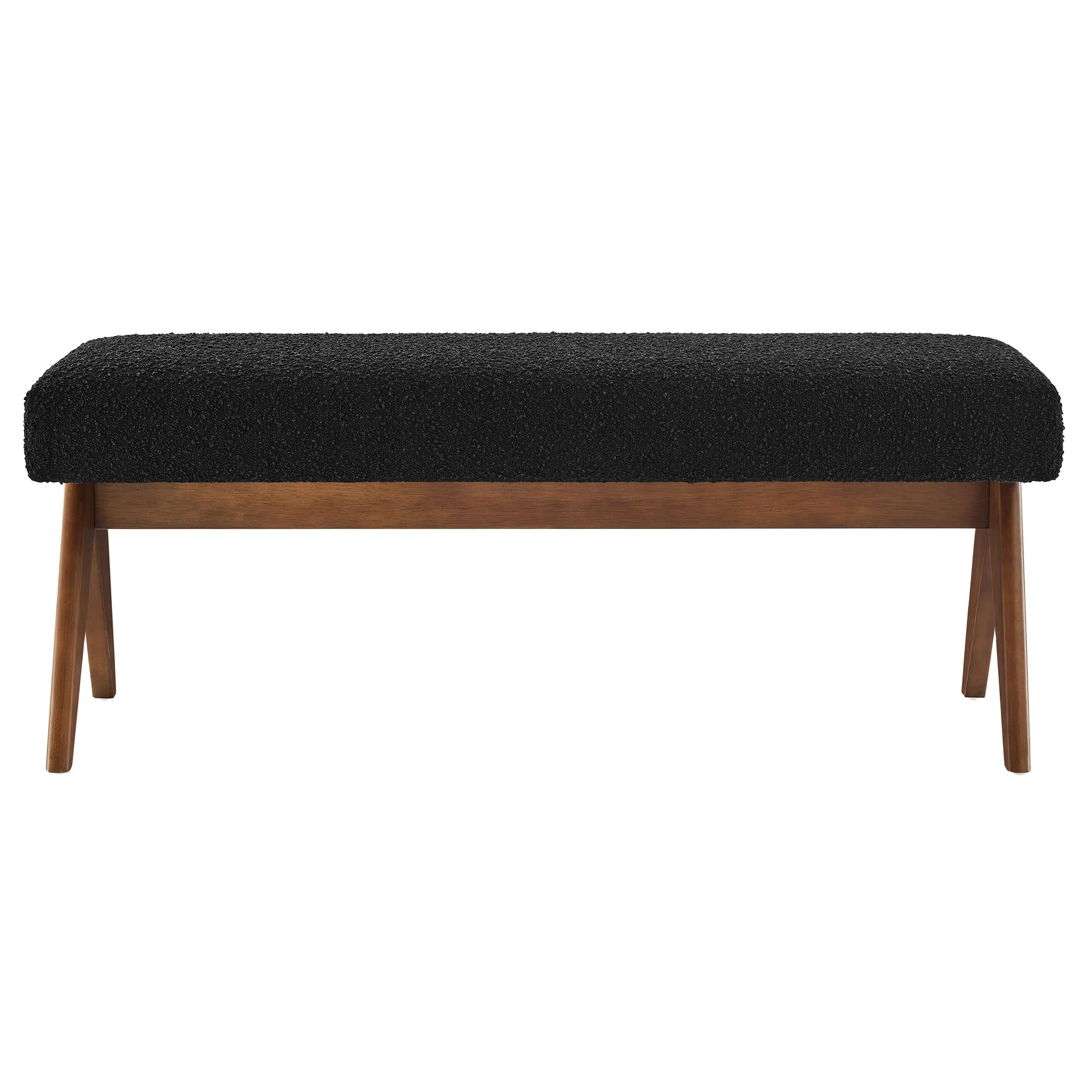 Lyra 47" Boucle Upholstered Bench by Modway - Image 4