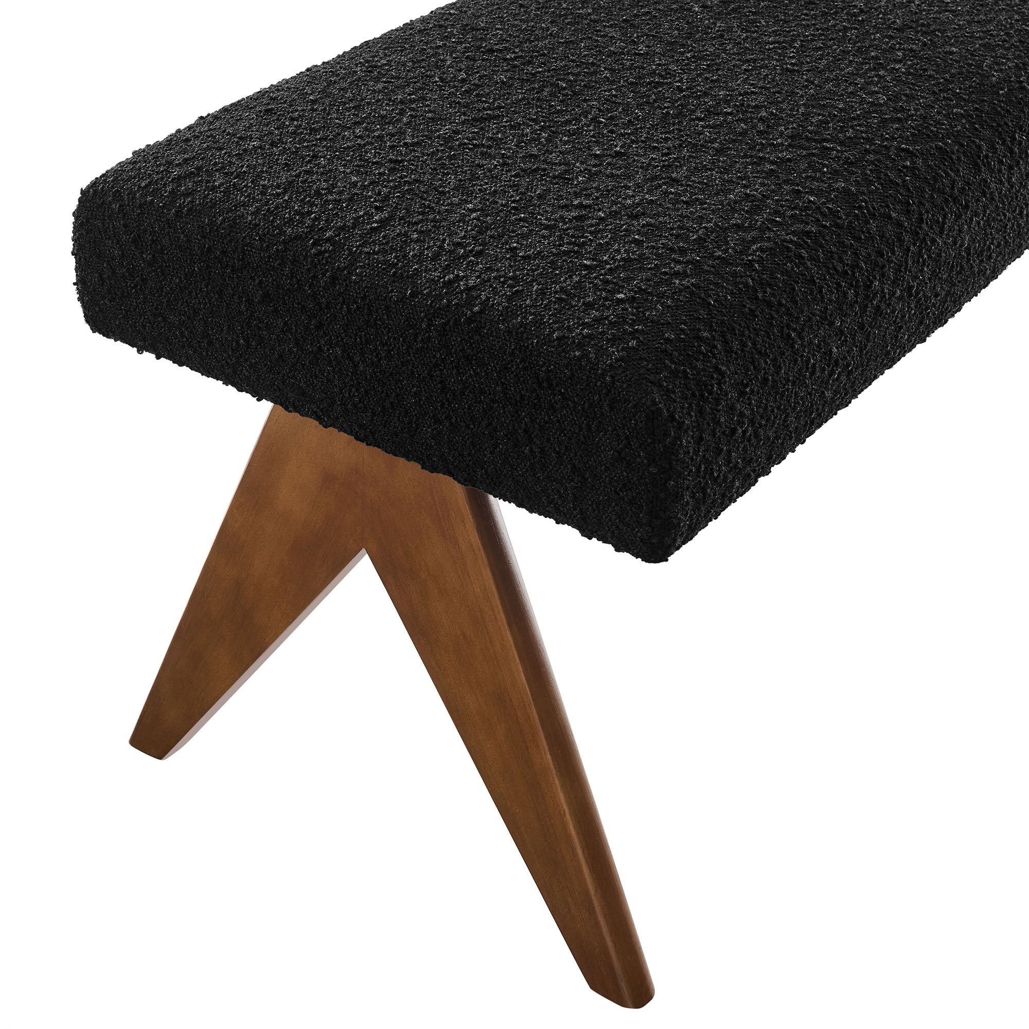Lyra 47" Boucle Upholstered Bench by Modway - Image 5