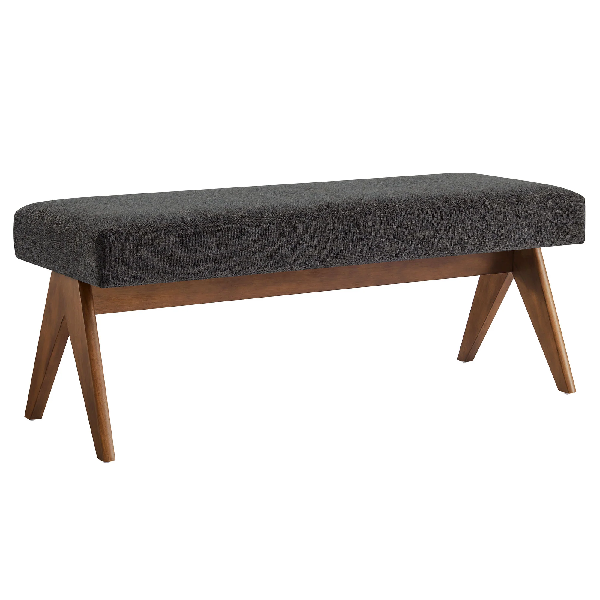 Lyra 47" Fabric Upholstered Bench by Modway - Image 2