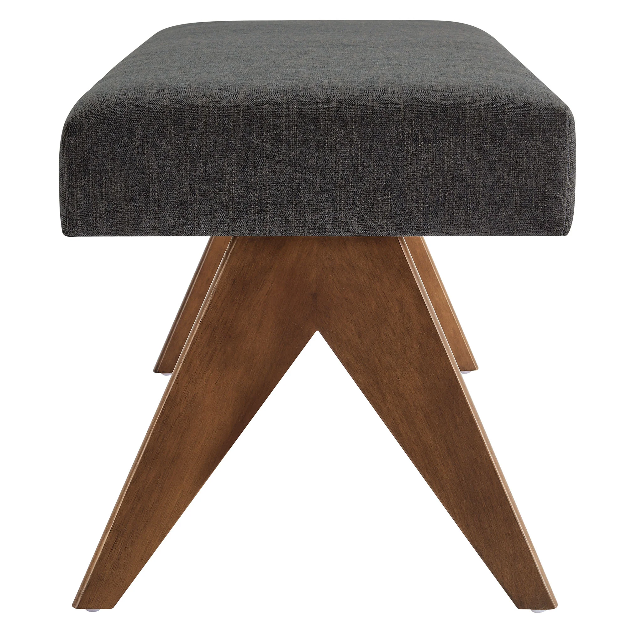 Lyra 47" Fabric Upholstered Bench by Modway - Image 3