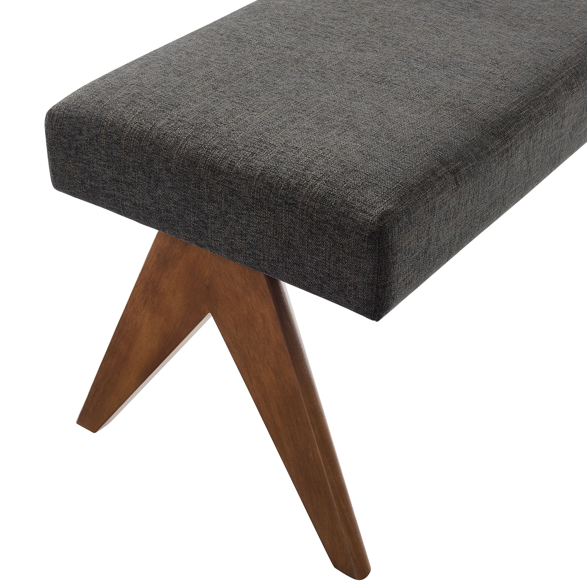 Lyra 47" Fabric Upholstered Bench by Modway - Image 5