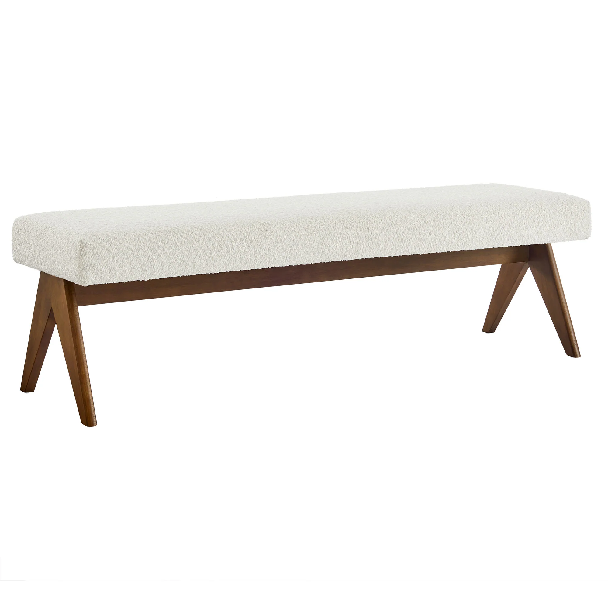 Lyra 63" Boucle Upholstered Bench by Modway - Image 10