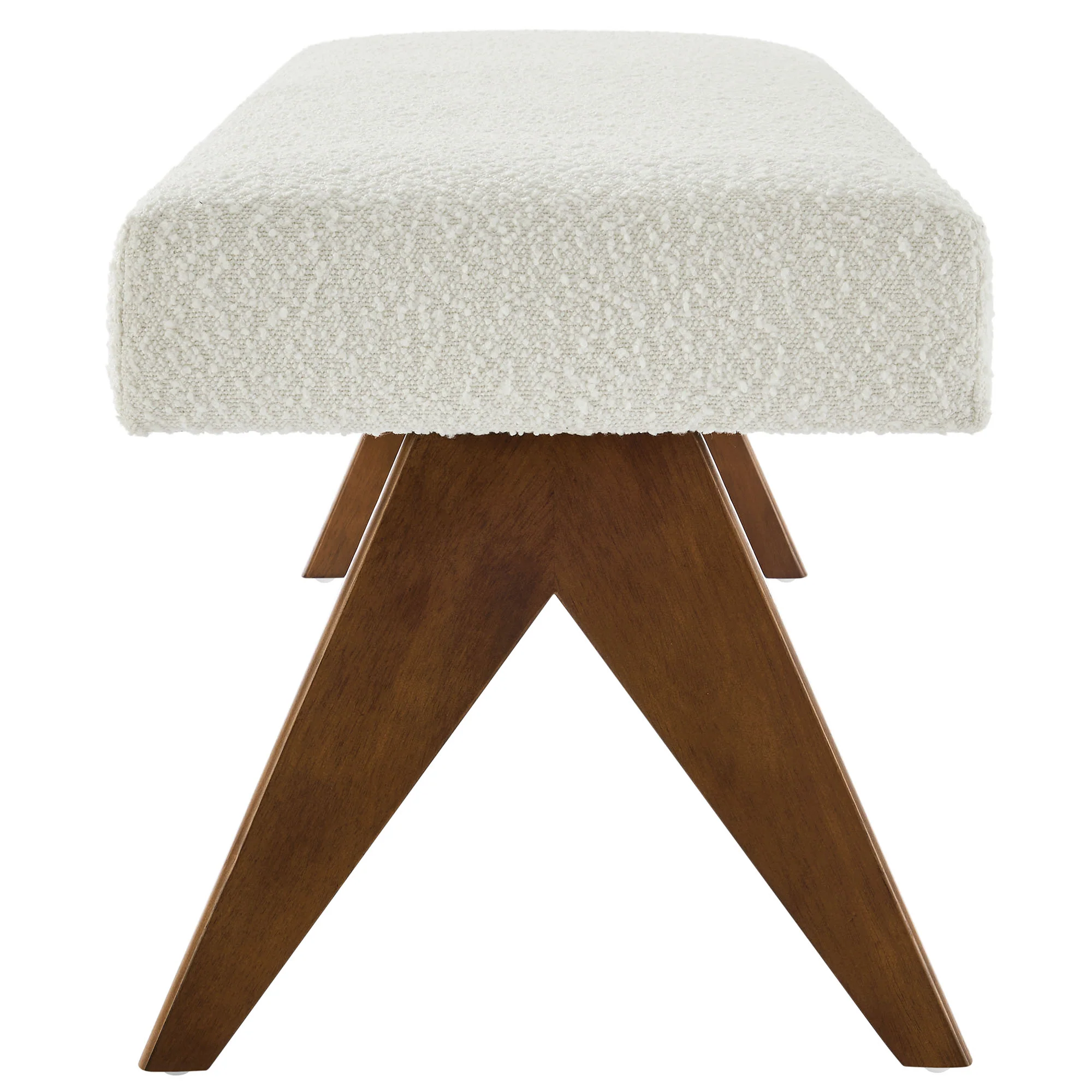 Lyra 63" Boucle Upholstered Bench by Modway - Image 11