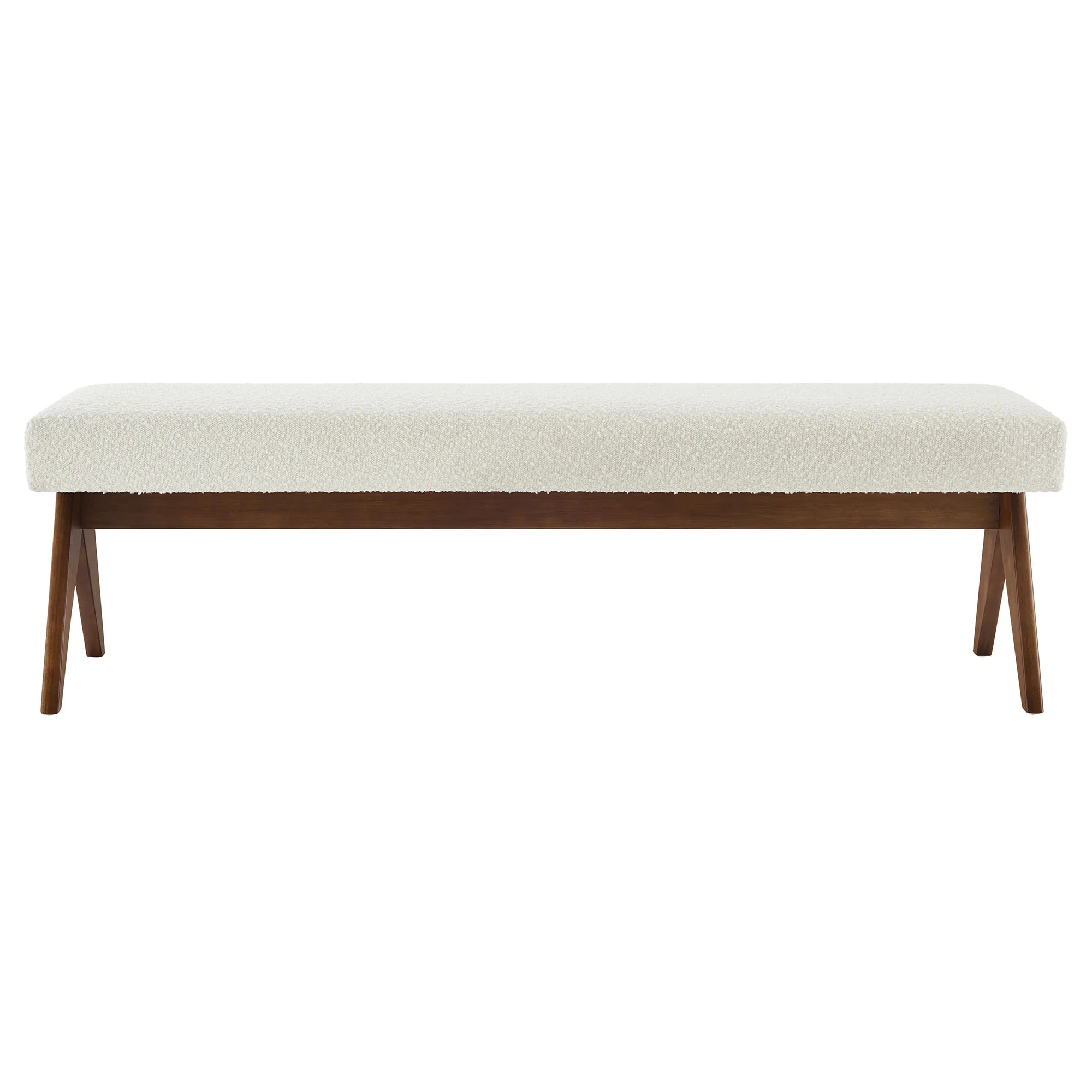 Lyra 63" Boucle Upholstered Bench by Modway - Image 12