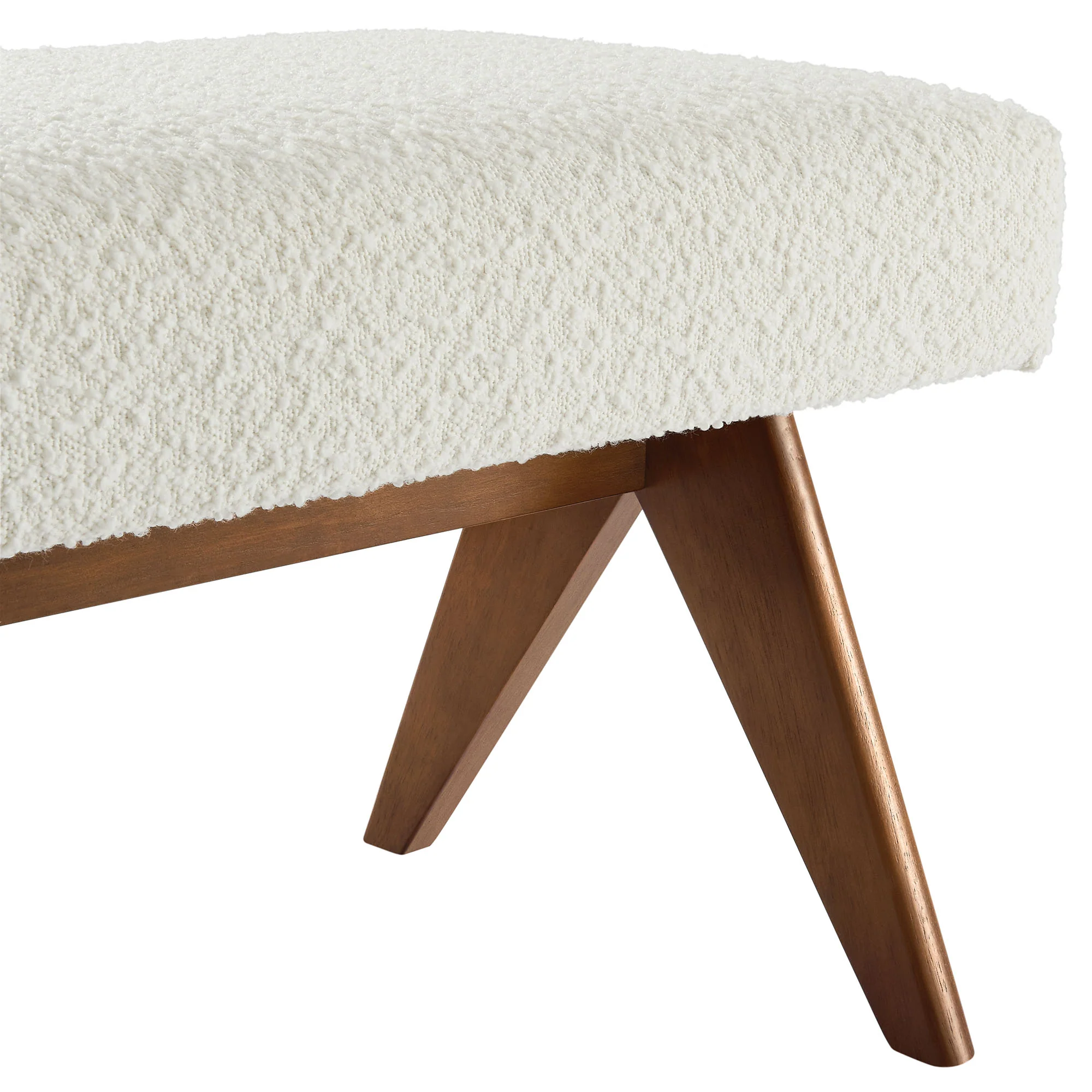 Lyra 63" Boucle Upholstered Bench by Modway - Image 13
