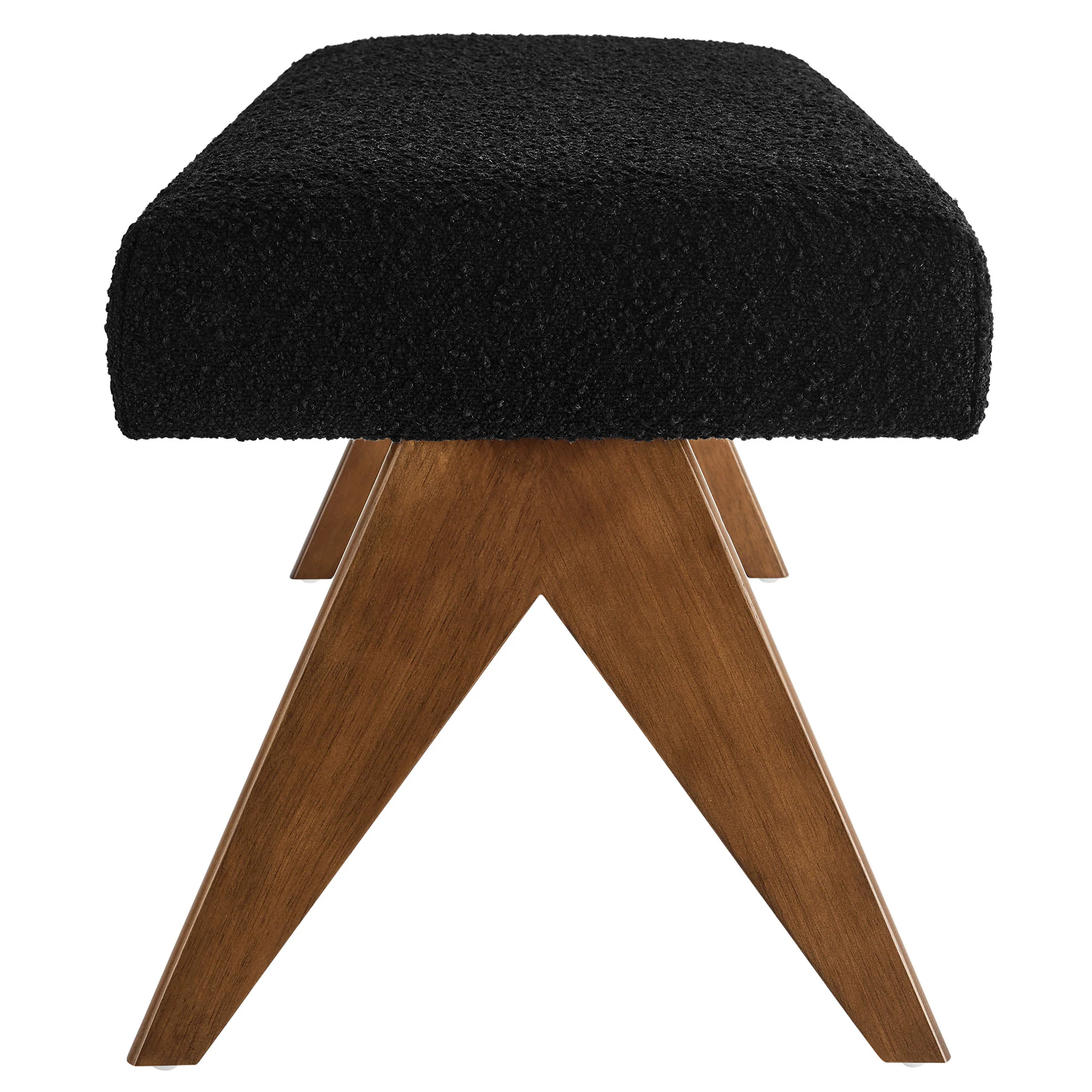 Lyra 63" Boucle Upholstered Bench by Modway - Image 3